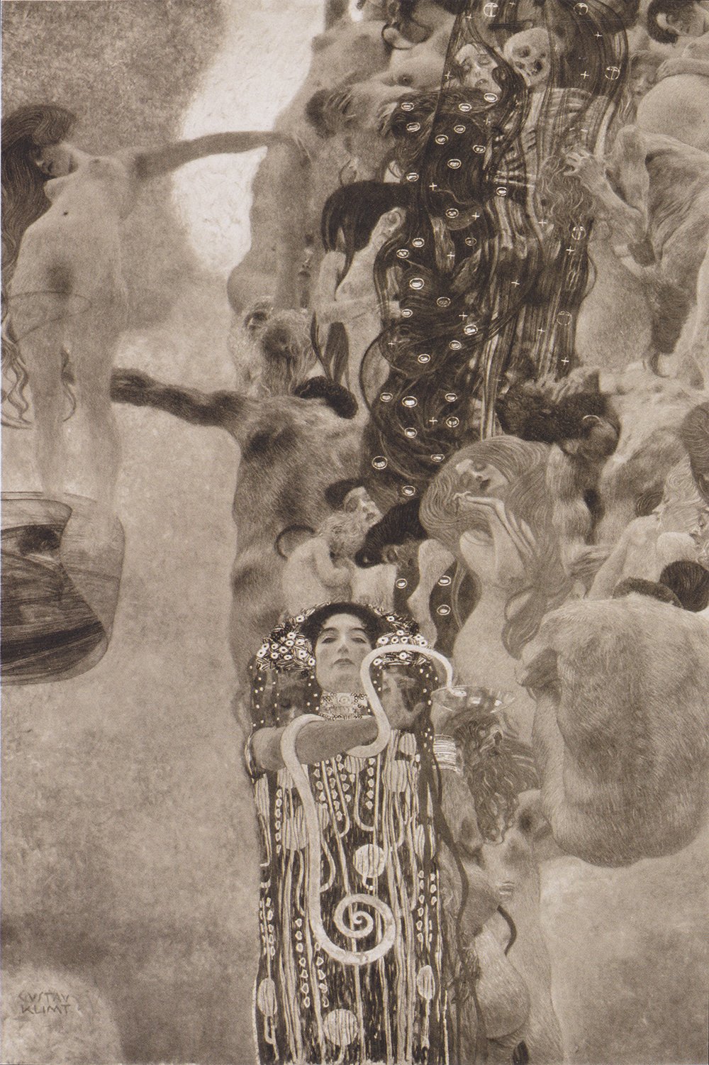 Gustav Klimt Medizin impression premium semi gloss encadrée