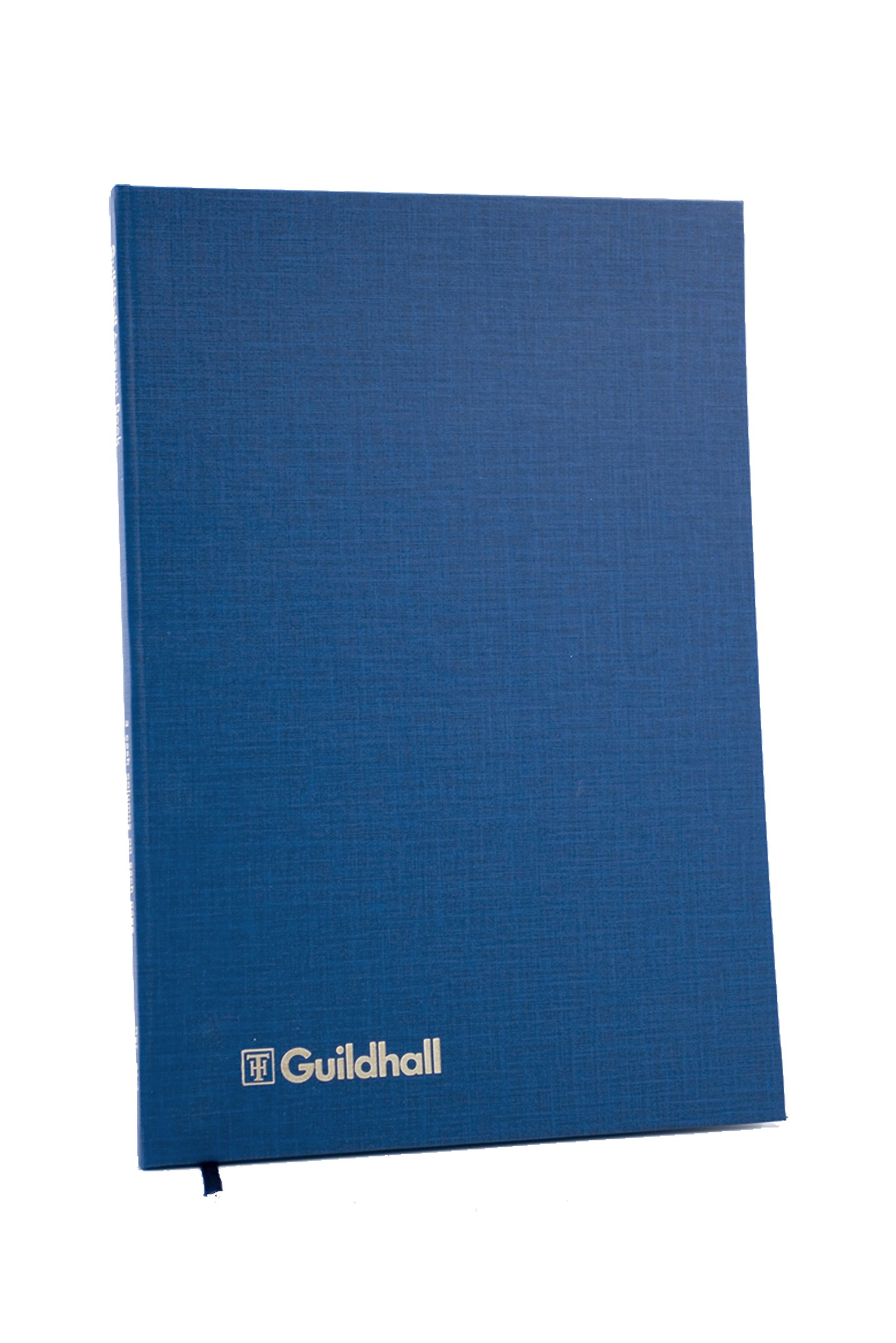 Exacompta - Ref 32/12Z - Guildhall - Account Book, 298 x 203mm, 12 Cash Columns, 160 Pages 95gsm Ledger Quality Paper, Traditionally sewn, Blue Vinyl Cover with Bookmark