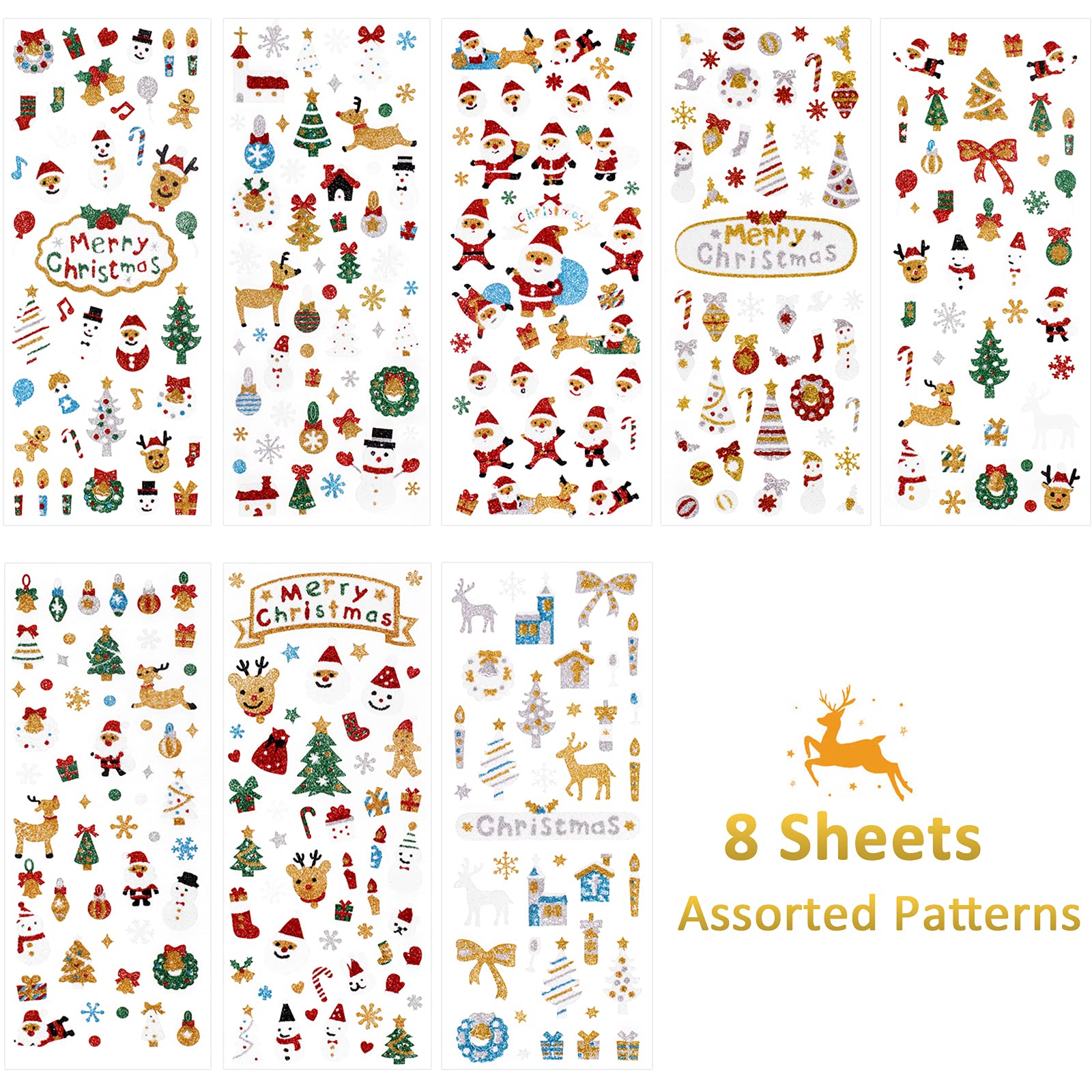 Tikplus Autocollants De Noël Autocollants De Noël - Motif Coloré