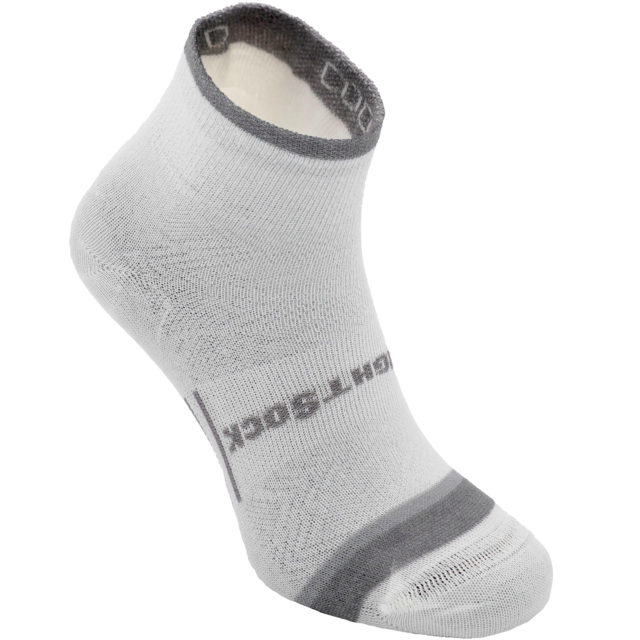 Wrightsock Unisex White/Grey Coolmesh Ii Quarter Anti Blister Socks – Double Layer Running Socks For Men & Women – Breathable Hiking Sock – Blister Prevention – Sport Sock – Eco Friendly & Made In The Usa