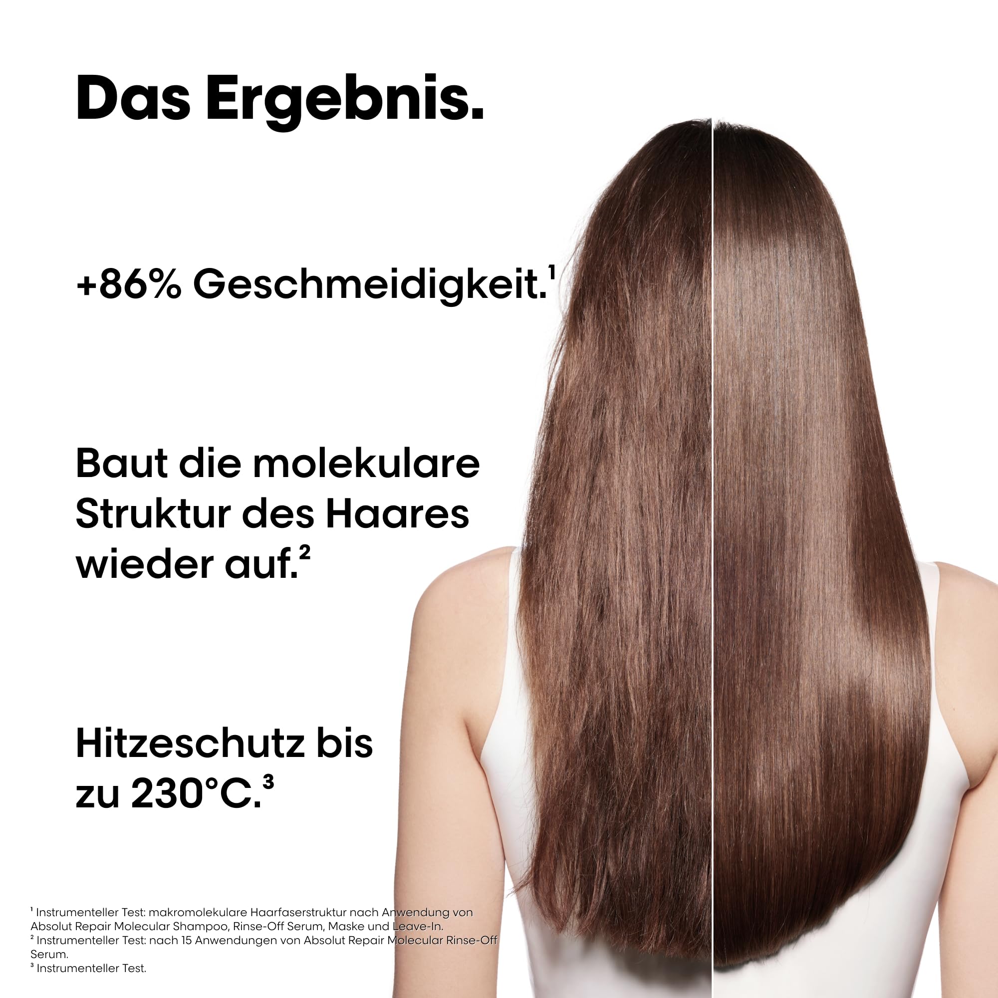 L'Oréal Professionnel Pflegetrio für strukturgeschädigtes Haar, Zur molekularen Tiefenreparatur, Mit Peptidbondern und Aminosäuren, Serie Expert, Absolut Repair Molecular Shampoo, Serum & Leave-In