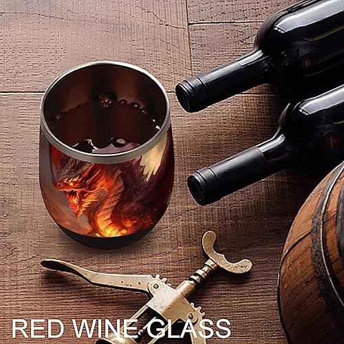 Miniatura 6 de Vaso de vino aislado de acero inoxidable con tapa, tazas de acero inoxidable, taza de viaje de doble pared aislada al vacío, 12 onzas