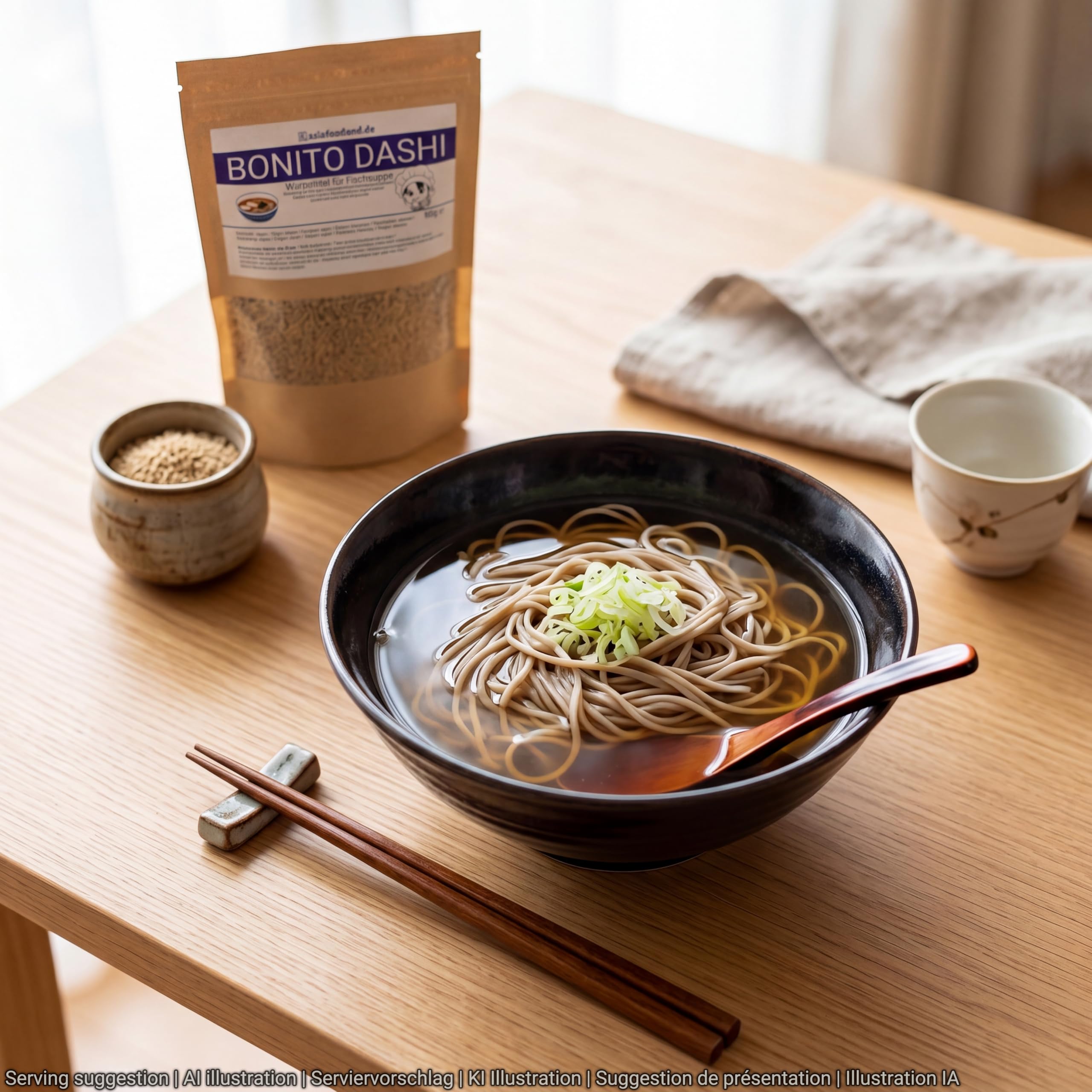 Asiafoodland Bonito Dashi Dashi Polvo Condimento para sopa de pescado 60 g