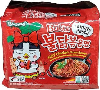 Samyang Spicy Chicken Ramen, (Tomato Pasta BULDAK Flavor) 5 counts per package