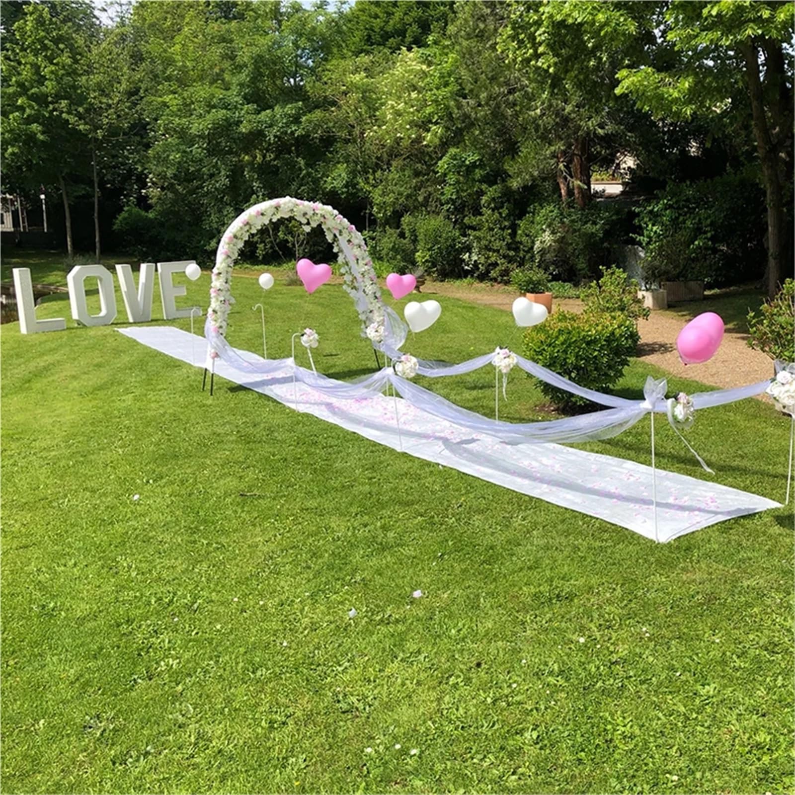 Tapis Mariage Tapis de Mariage, Tapis Blanc, fête, cérémonie, événement, d'allée(1.5MX8M)