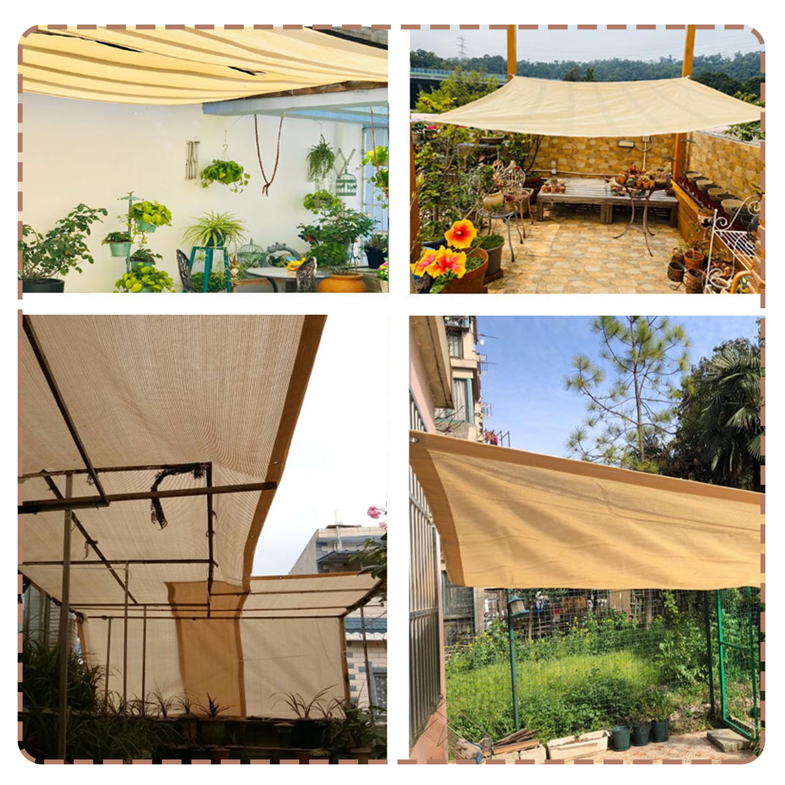 2 x 7 m Schattennetz für Gewächshaus Garten Auto & Hund 90 95% UV beständiges wasserdurchlässiges Sonnensegel idealer Pflanzenschutz für Gewächshäuser Scheunen & Zwinger.