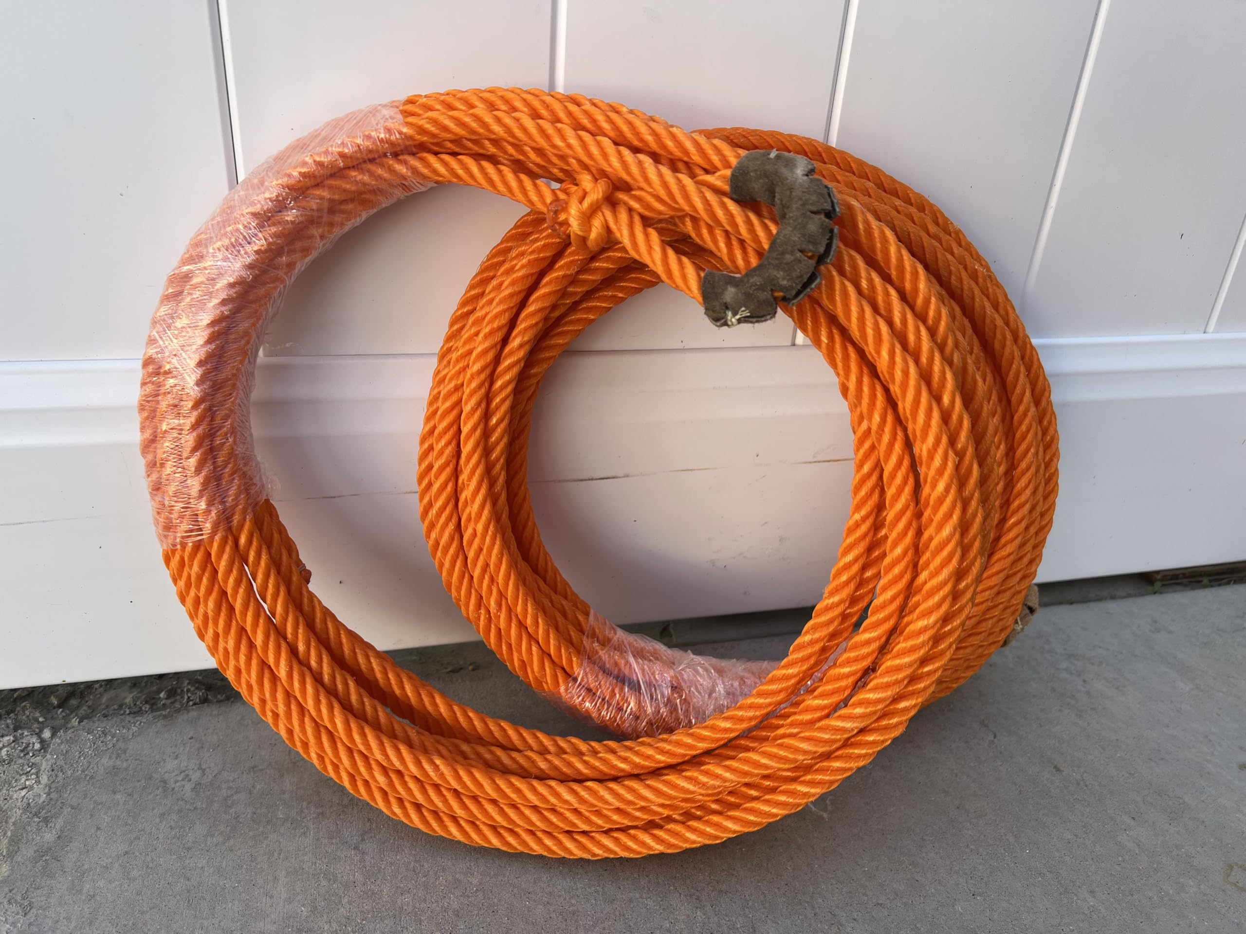 Poly Nylon Orange Western Rope, SOGA Nylon para Florear, Cowboy Rodeo Nylon Rope