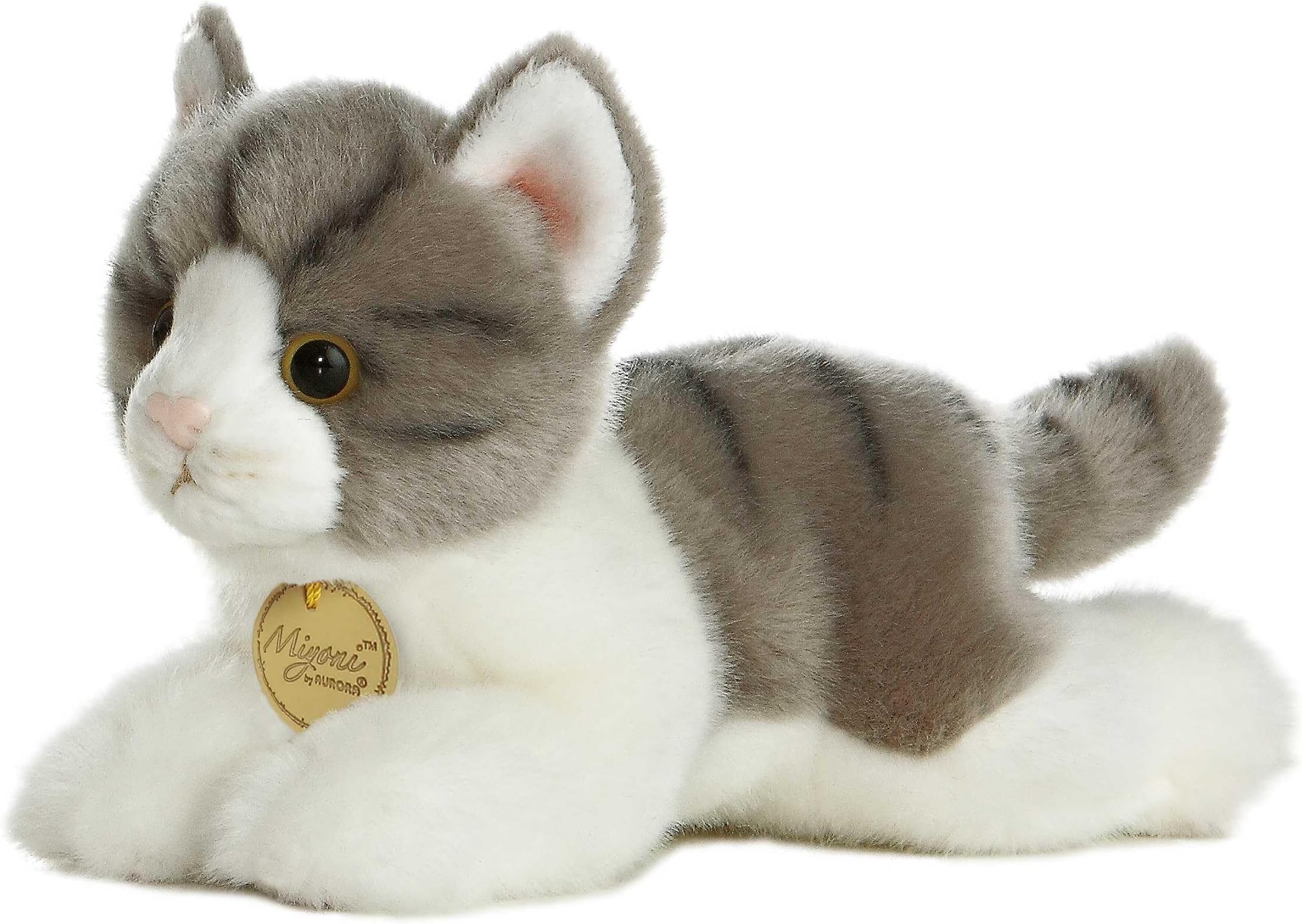 Aurora World Miyoni Grey Tabby Cat Plush, 8"