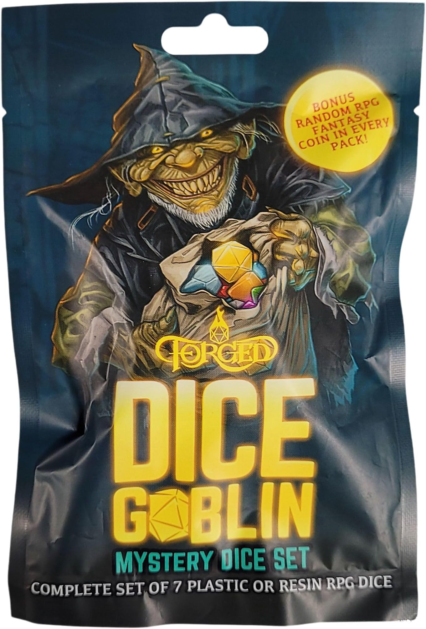 Forged Dice Co. Dice Goblin Mystery Dice Set - RPG Dice Set - DND Dice Set