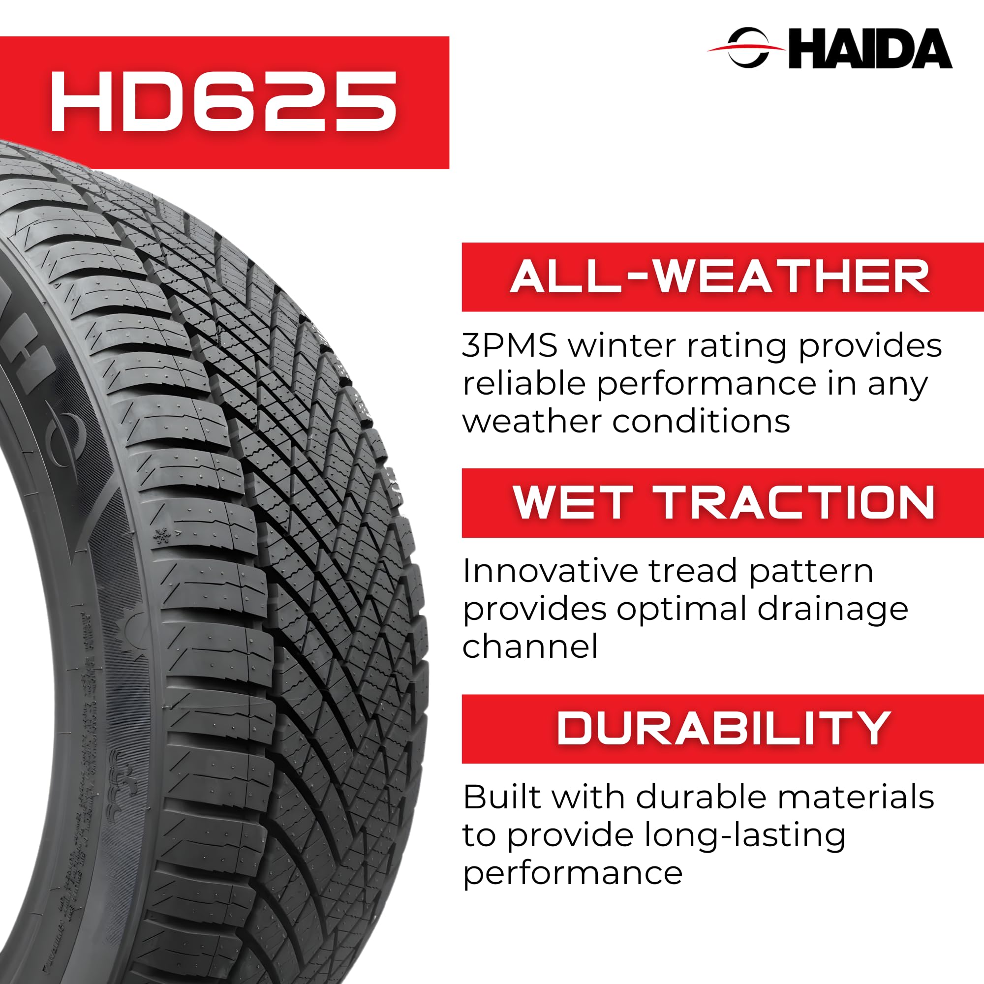 Tectonic 205/55R16 Haida HD625 All-Weather 4 Season 94XLV