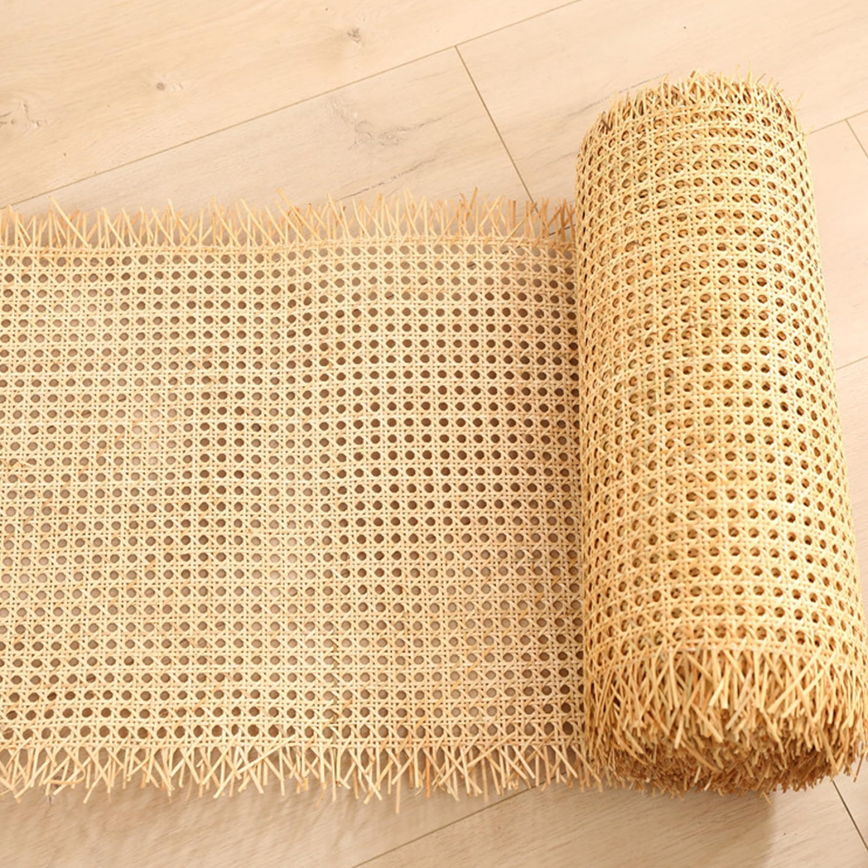 Rotolo di Rattan Canna di Plastica Rotolo di Fettuccia In Rattan Rete Intrecciata Rete Impermeabile Sedia In Vimini Viennese Per Progetti Fai da Te 0,5x1 M