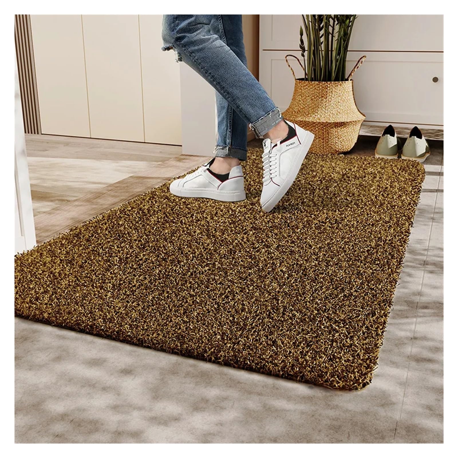 Tapis d'entrée anti boue et antidérapant pour en finir avec les sols sales