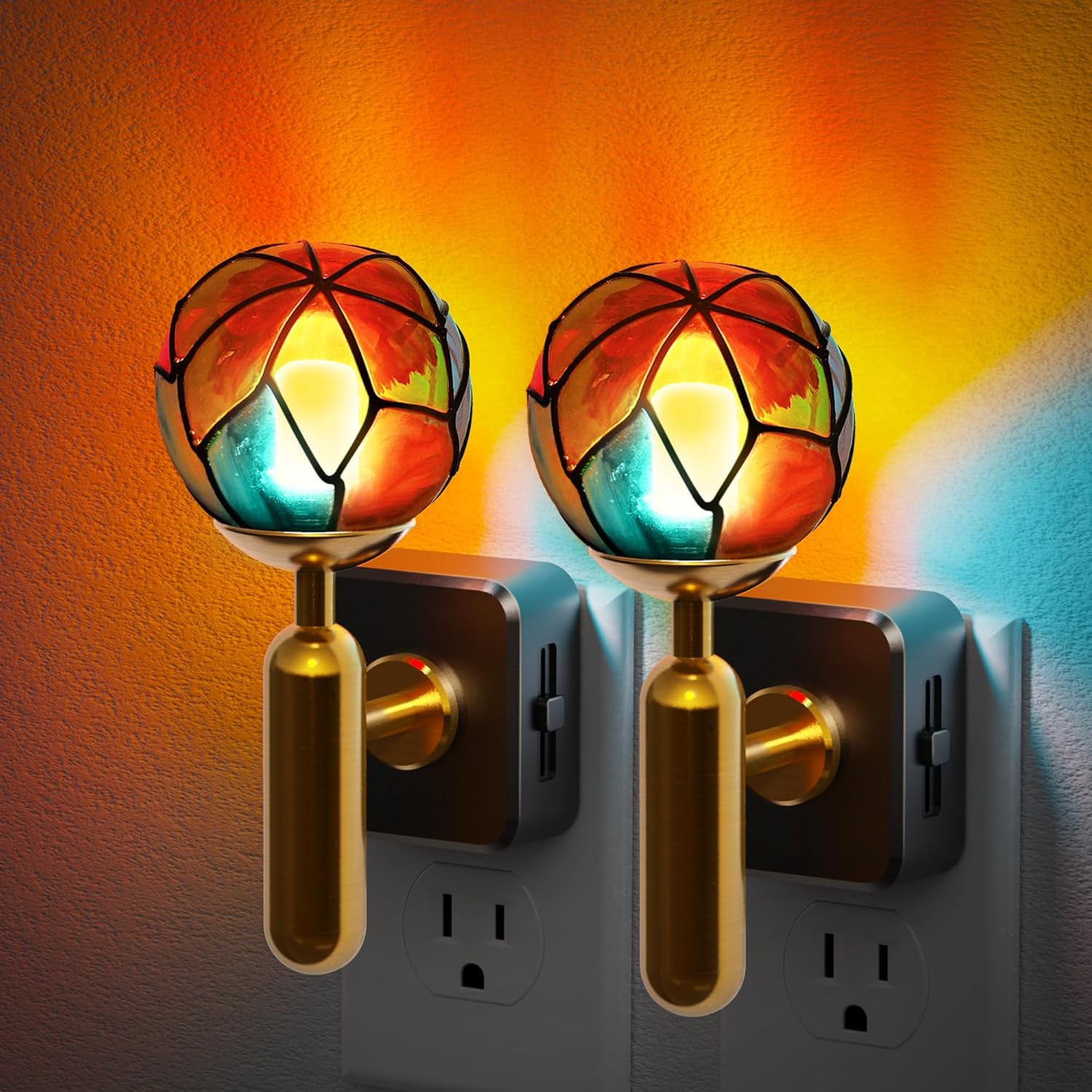 JandCase Night Light Plug in, Night Lights Plug into Wall, 3000K Soft Light LED NightLights, 0-100LM Dimmable Night Light, Built in Dusk to Dawn Sensor for Hallway Bedroom Stairway