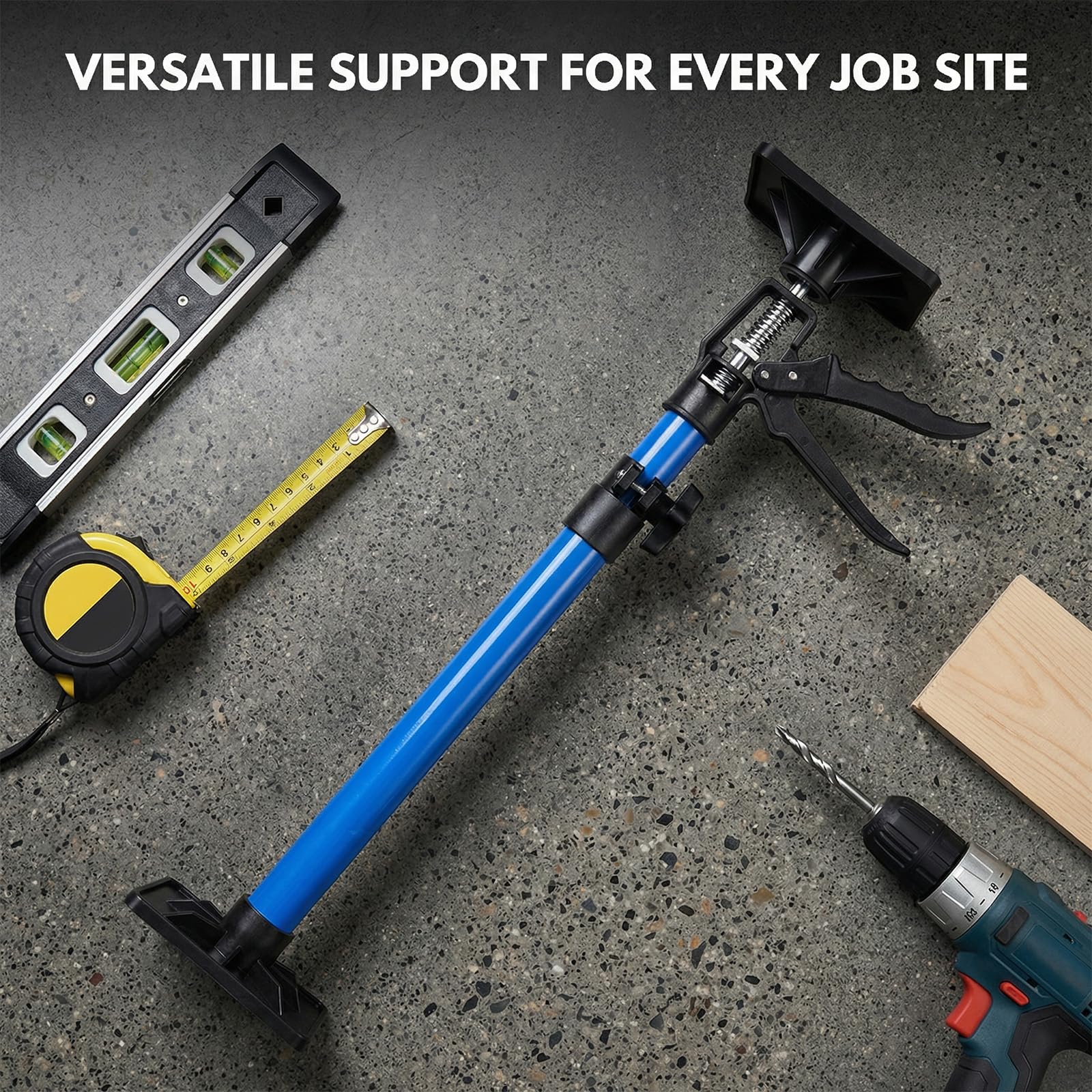 Étai Télescopique Réglable, Support de Placard50-115cm,Lot de 2,Bleu | Barre d'Appui pour Pose de Meubles, Cuisine, Salle de Bain, Outil de Bricolage Manuel,Bâton de Calage Anti-Déformation