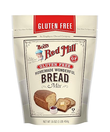 Bobs Red Mill Maravillosa mezcla de pan casero sin gluten 16 onzas paquete de 4