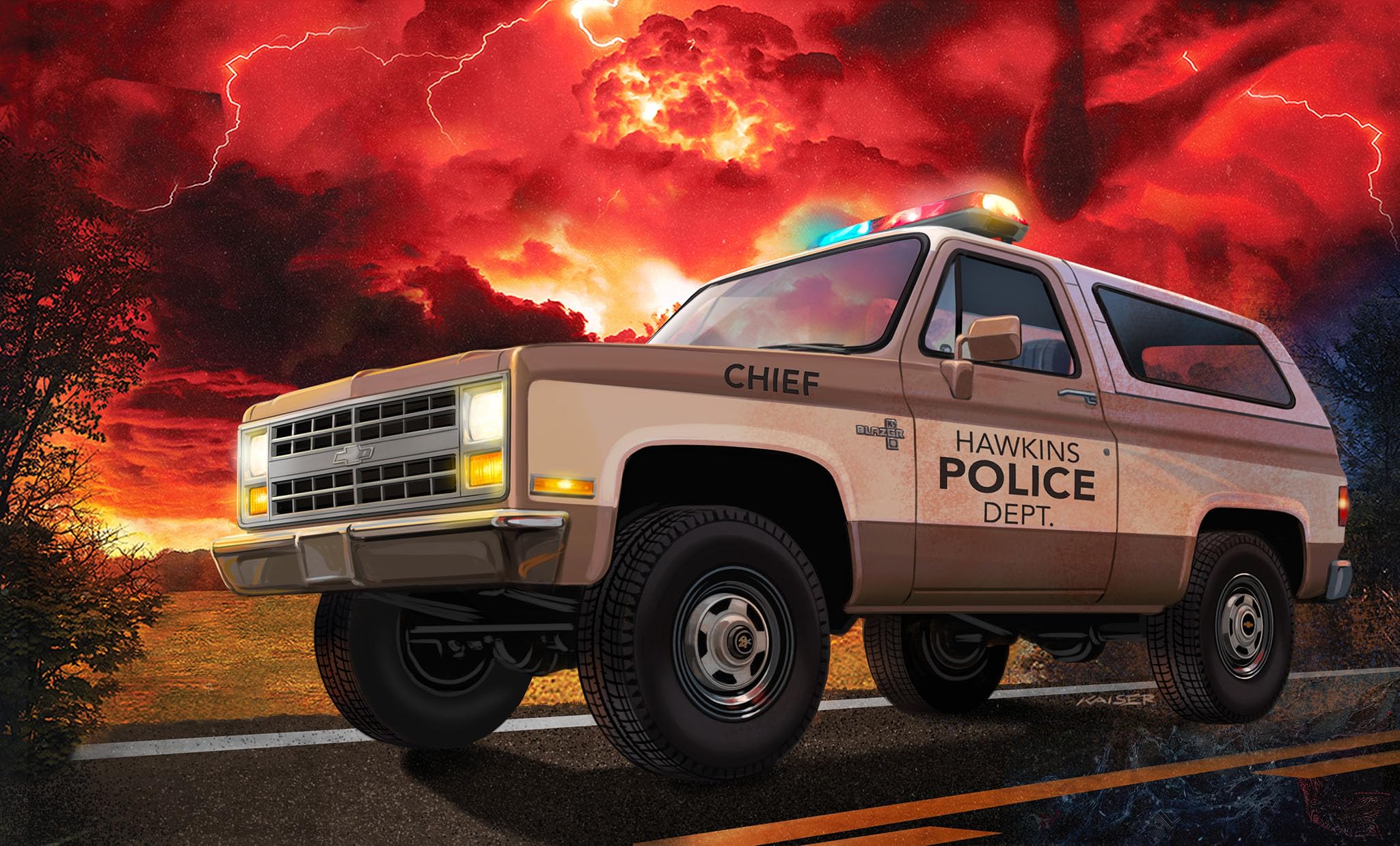 Revell 07724 1985 Chevrolet K5 Blazer : Stranger Things Échelle 1:25, Kit de Maquette en Plastique, Notice de montage incluant des décalcomanies