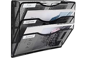 EasyPAG 3-Pocket Wall Shelves for Documents