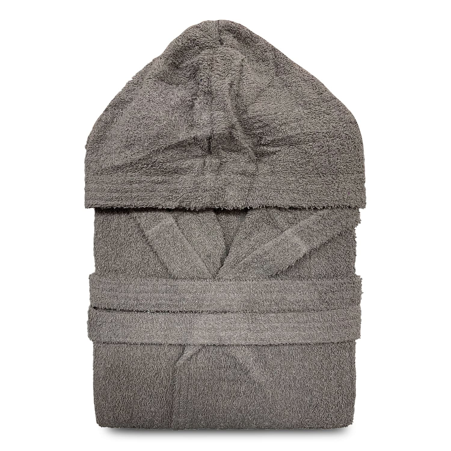 Albornoz Tallas fuertes de rizo de Gabriella Ucci unisex con capucha 2691