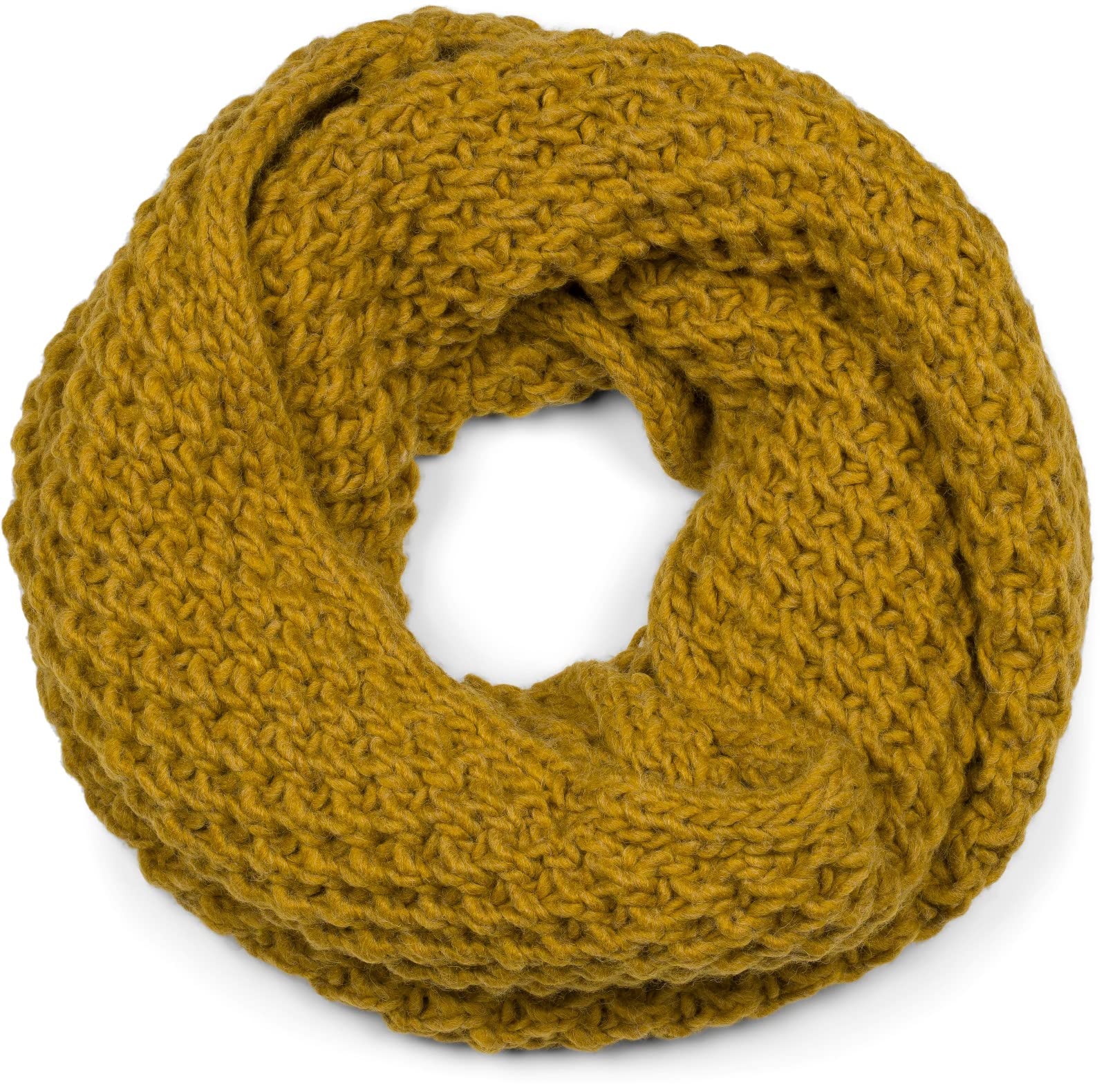 Stylebreaker Women's Curry Unisex Winter Scarf & Snood In Rough Knit Pattern