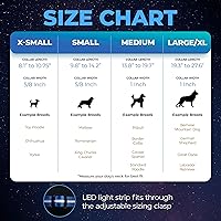 Vista 5 de Blazin - Collares luminosos para perros, collar led original para perros con 1,000 pies de visibilidad, recargable mediante USB e impermeable