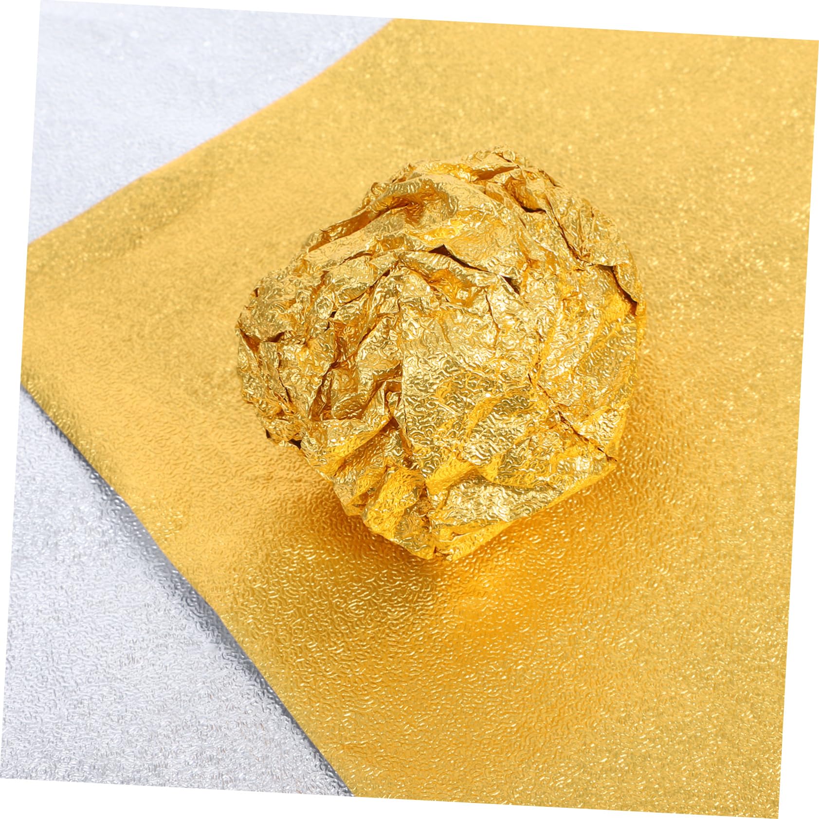 YARNOW Papiers d'emballage en Aluminium Or pour Chocolat et Bonbons, 200 Pièces, Matériau Aluminium, Protège de L'humidité, pour Emballage Alimentaire et Occasions Saint-Valentin