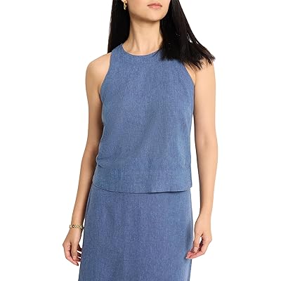 NIC+ZOE Rumba Linen Pop On Tank Top Women