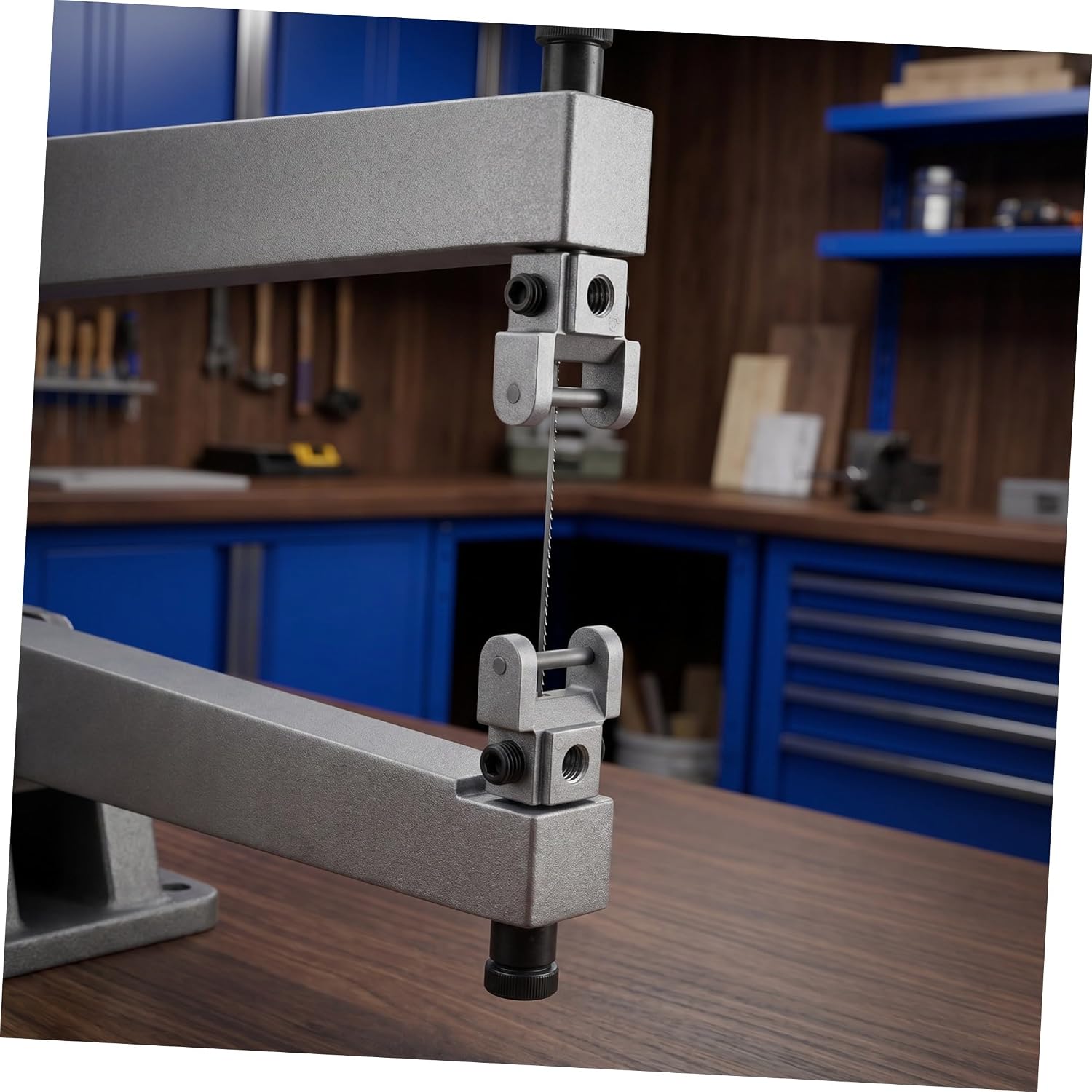 Scroll Saw Blade Clamp Holders Metal Pair with Ergonomic Handle | 5 Inch 130mm Spiral Wire Blade, Pinless Adapter for Fret and Jeweler Saws