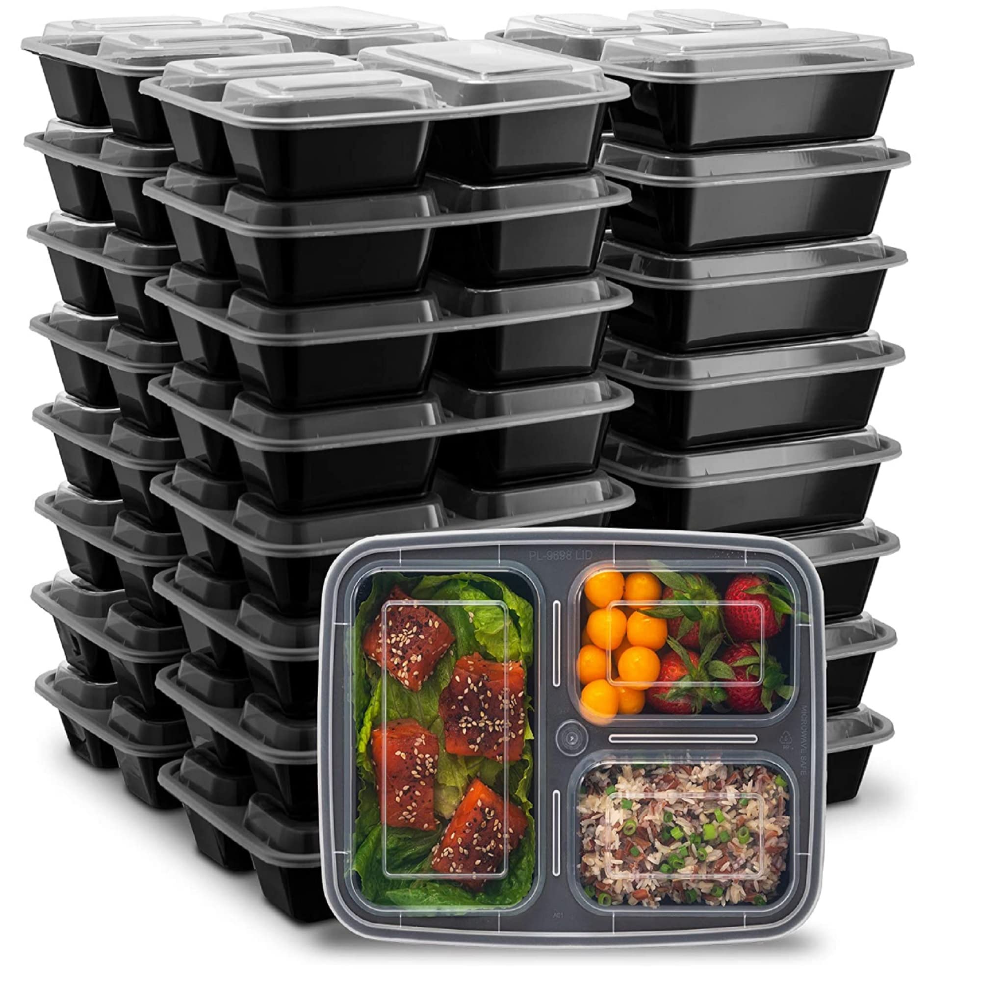 Buy [7 pack] Rainbow Meal Prep Containers, Plastic Food Storage