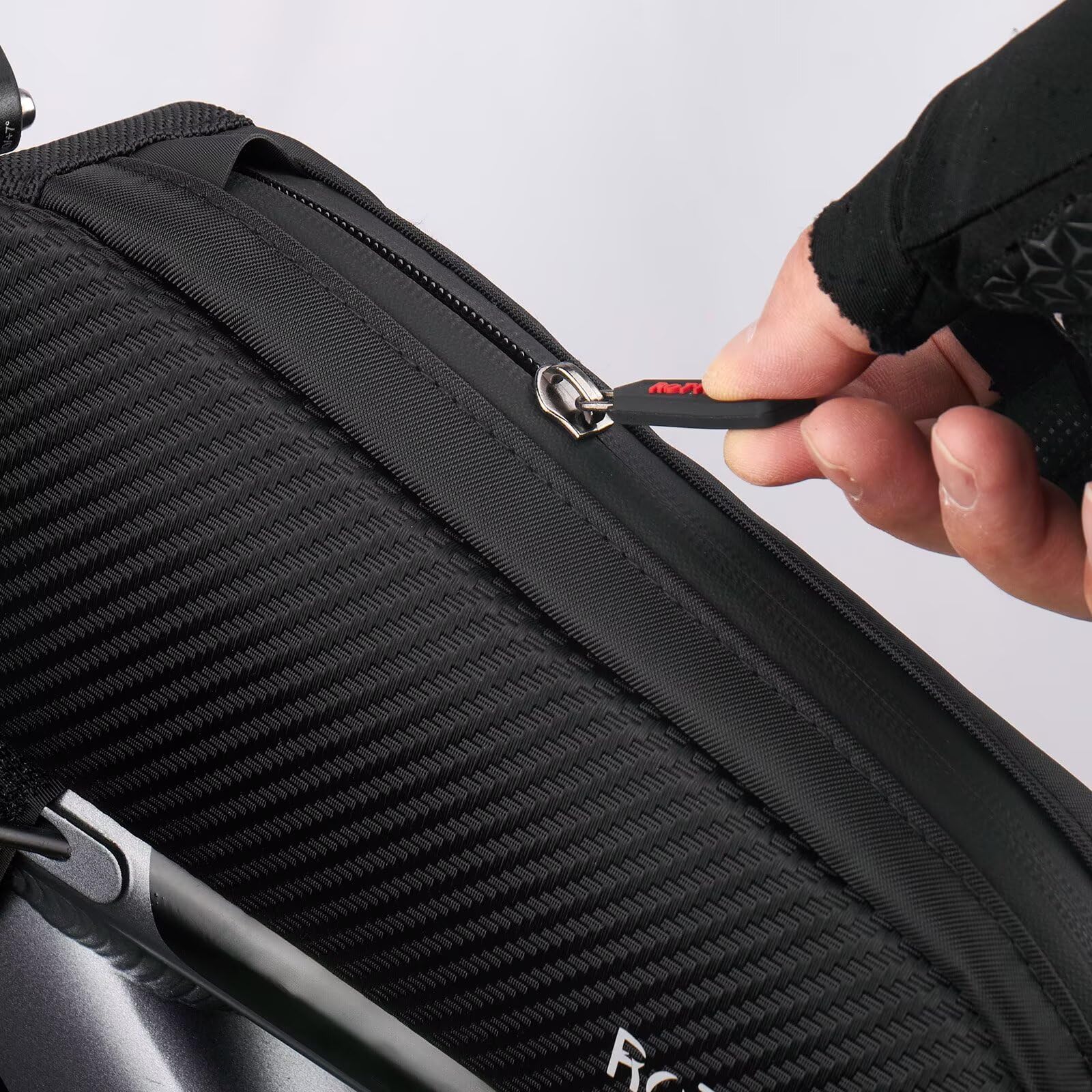 ROTTO Oberrohrtasche Fahrrad 1,5 L für MTB Rennrad Schwarz