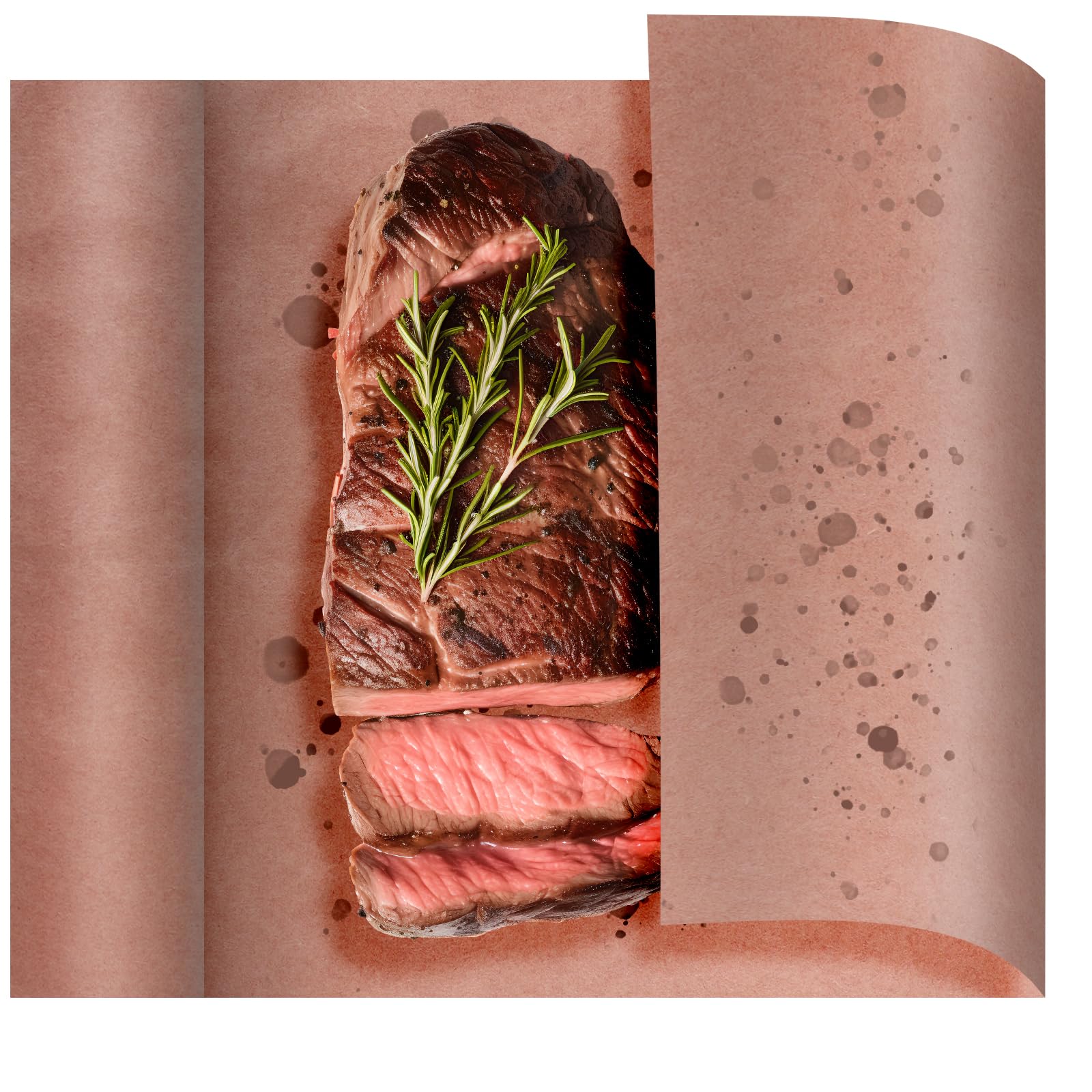 BigKing 1 Rotoli Carta da Macellaio, Colore Rosa, 45 cm x 30 m, Carta Kraft per Barbecue, Affumicatore, Carne di Pesce, Perfetta per Cucinare Succoso