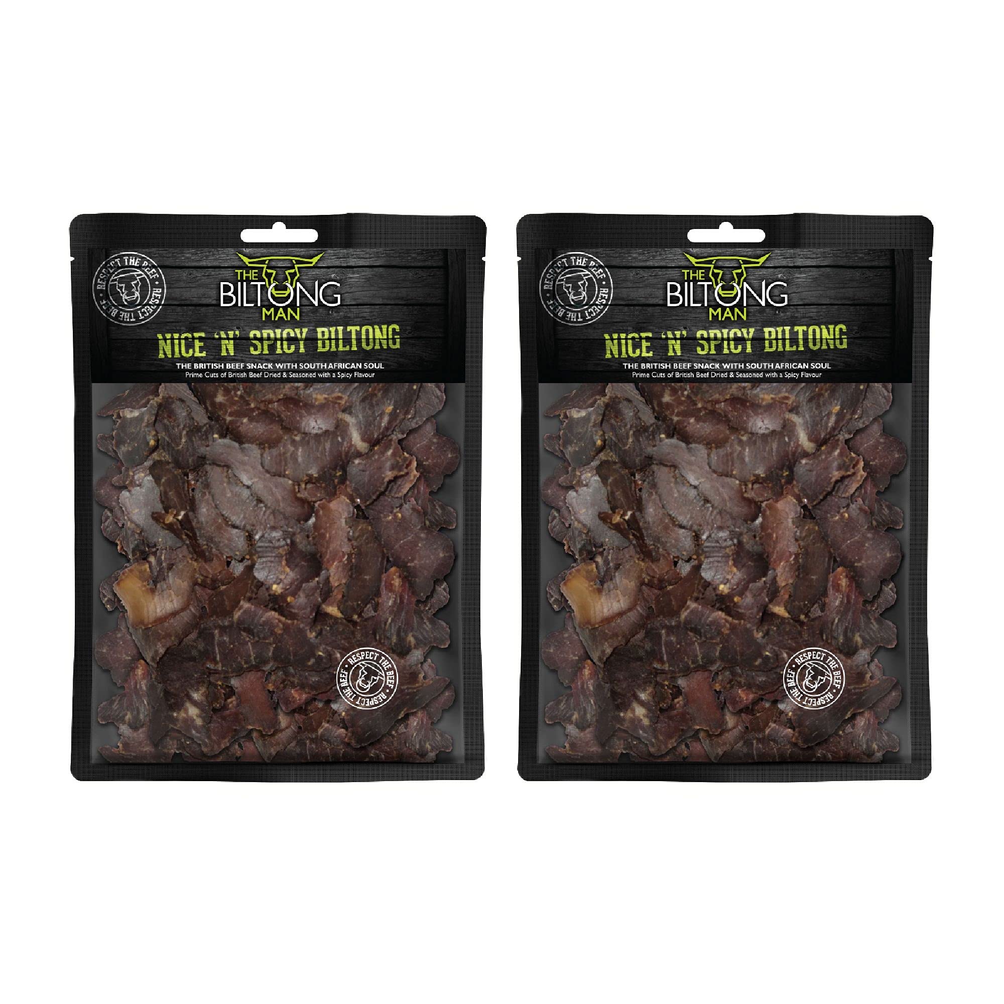 1kg Nice and Spicy Biltong, High Protein Beef Snack, Low Calorie, Low