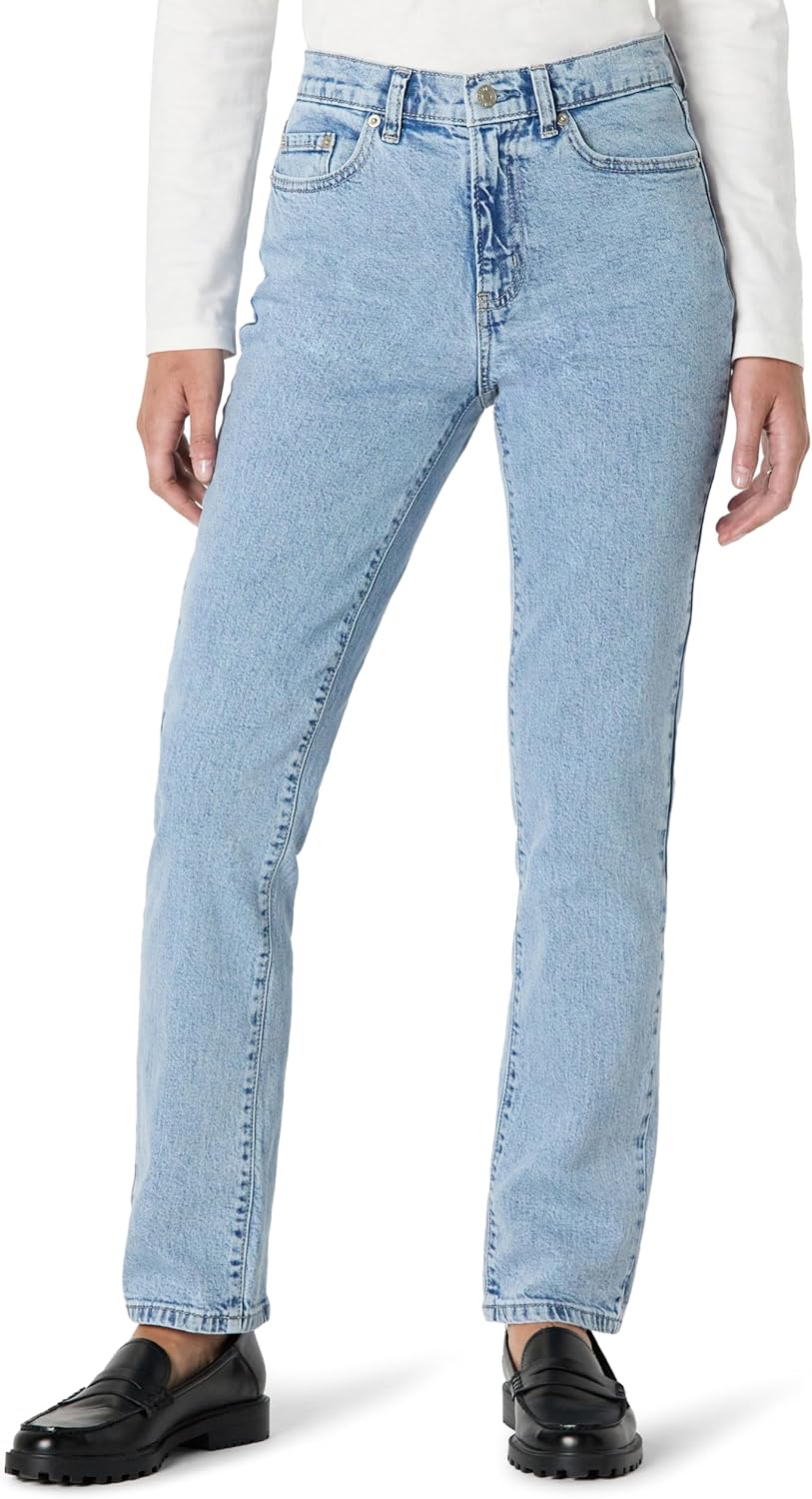 Amazon Essentials Women’s High-Rise Straight Leg Jean