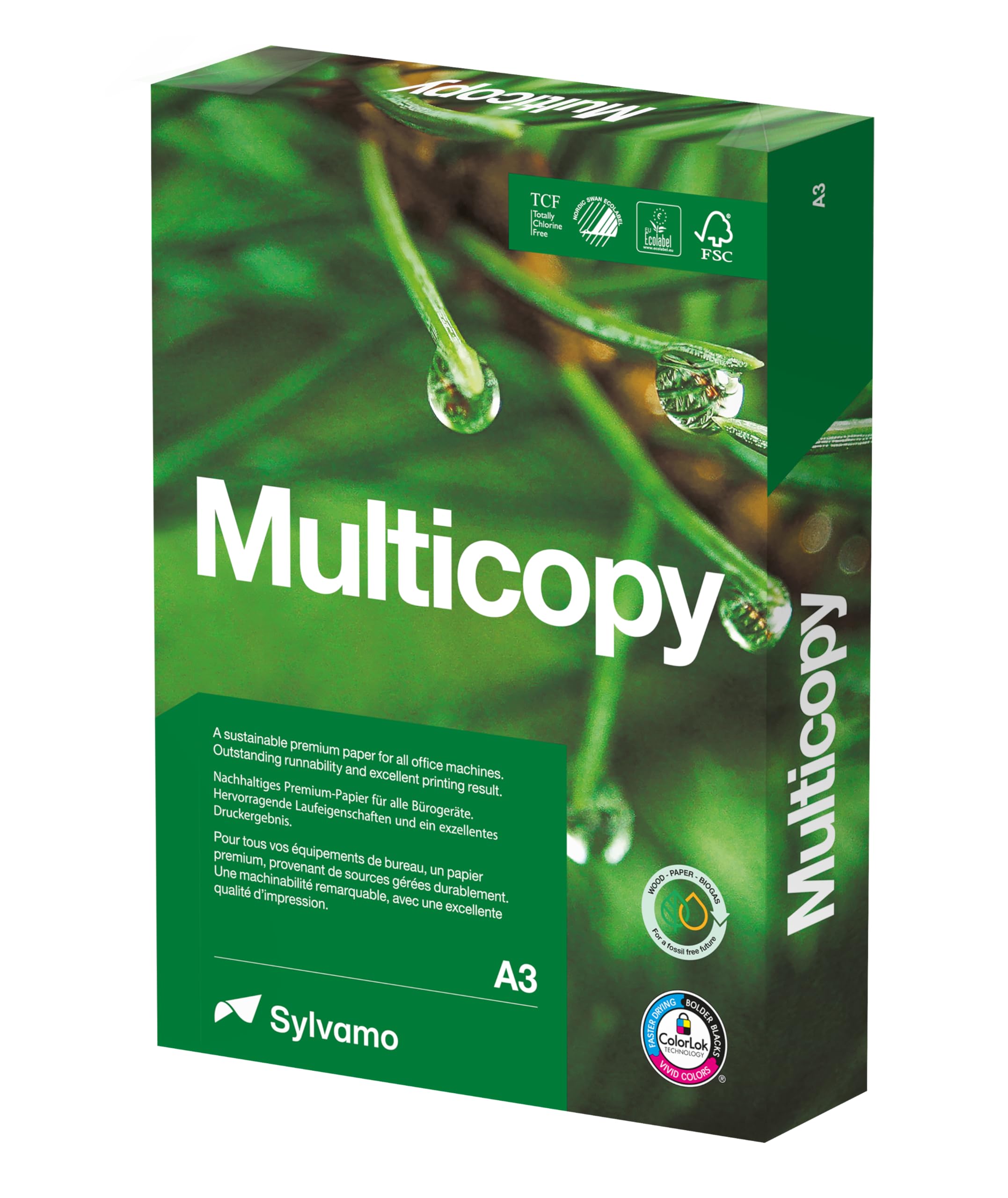 MultiCopy 157074 Kopier-/Druckerpapier 500 Blatt A3 Papier 80 g weiß 5 Stück