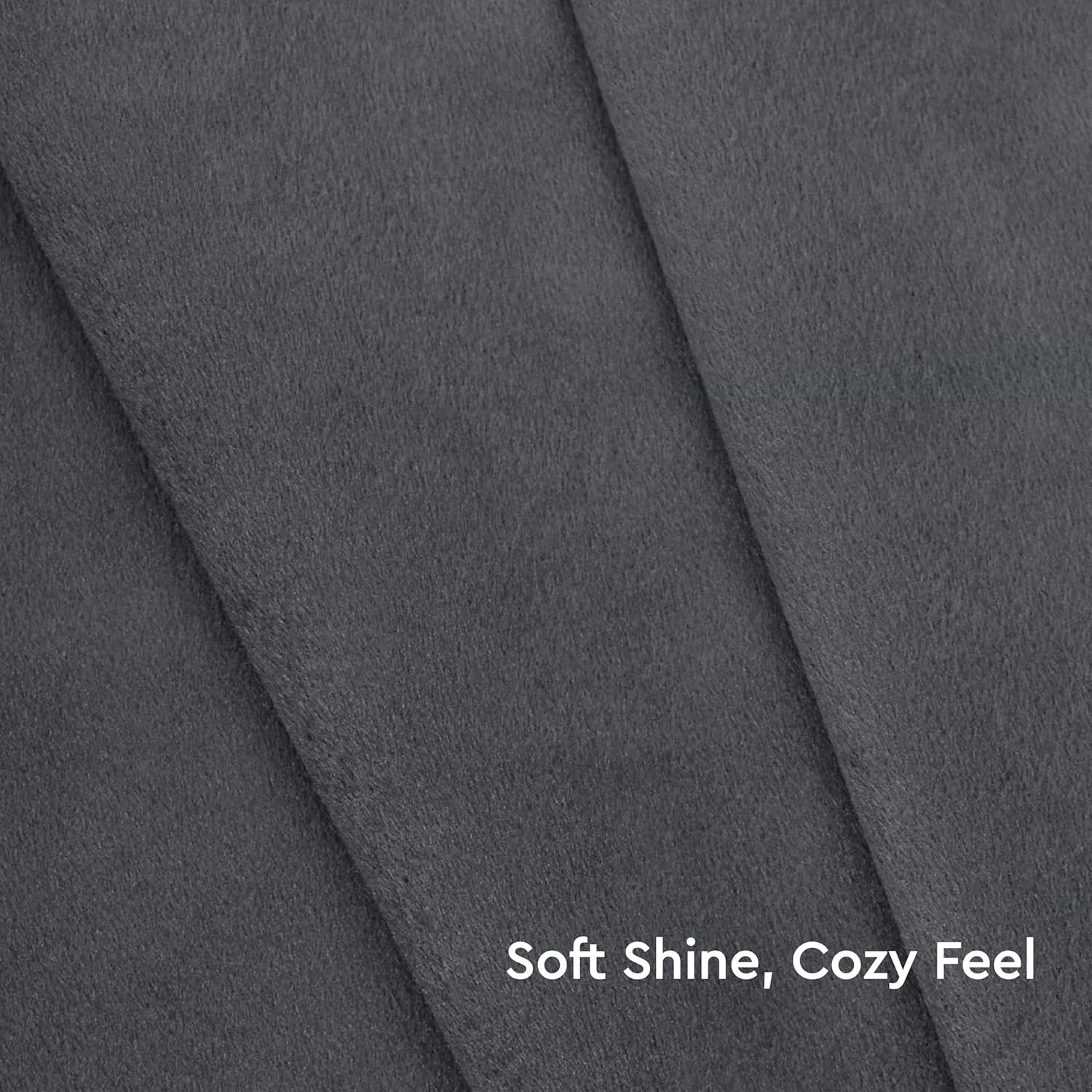 Encasa XO Velvet Throw Pillow Covers 18x18 in (45x45 cm) - Grey - No Inserts, Pack of 2 Cases | Solid Plain Dyed Soft & Smooth, Square Decorative Cushion Covers for Living & Bedroom - Image 6