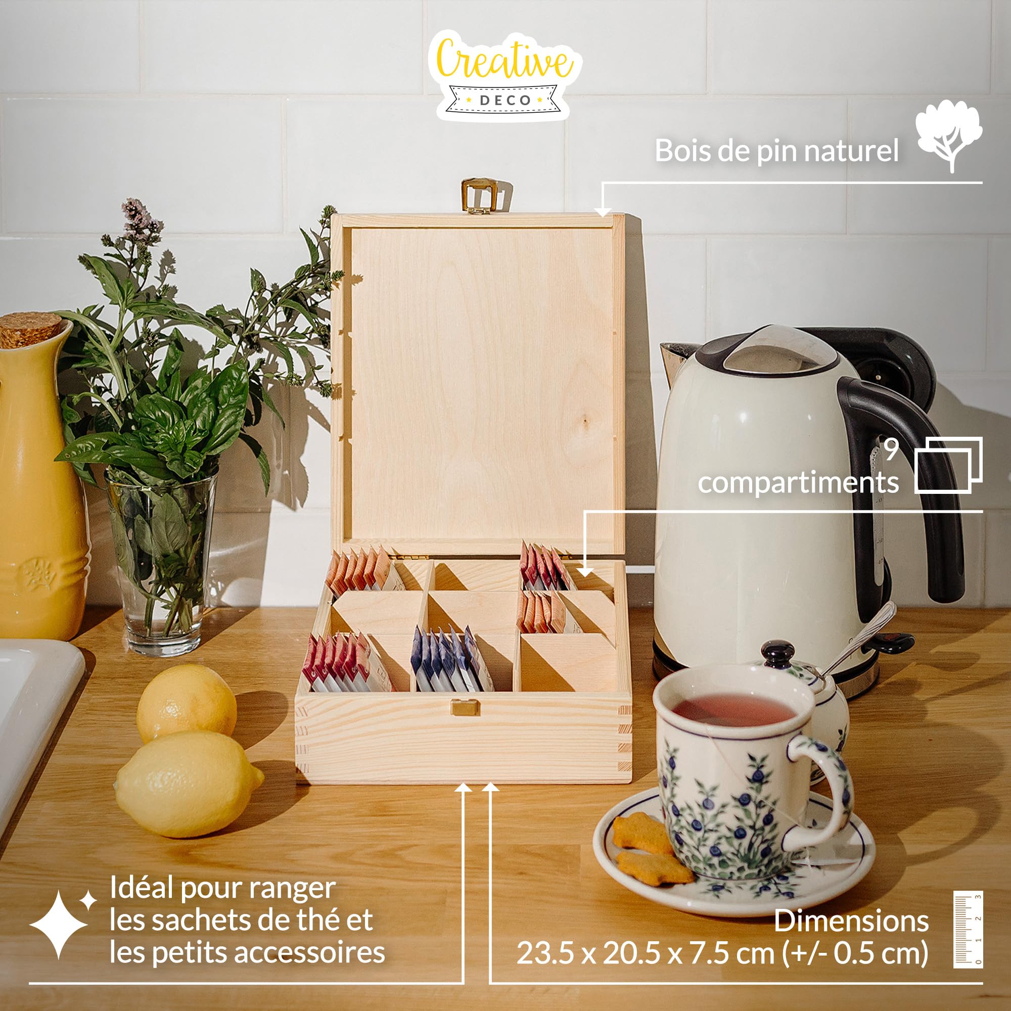 Petite boite de rangement en bois sculpté – style indien bohème - Maison du Monde - Décoration
