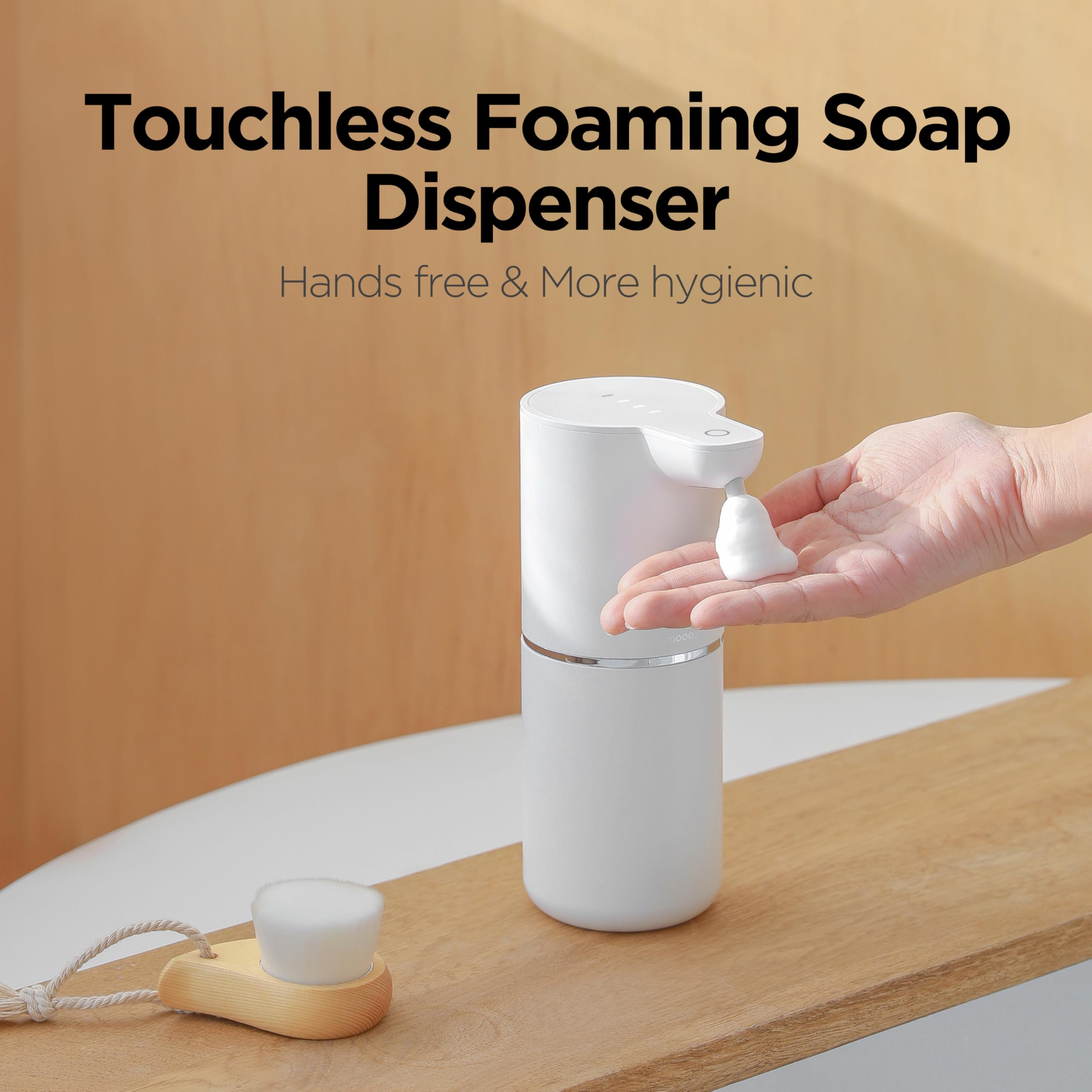 mooas Pure Wash Soft Bubble Dispensador automático de jabón de 340.2 g
