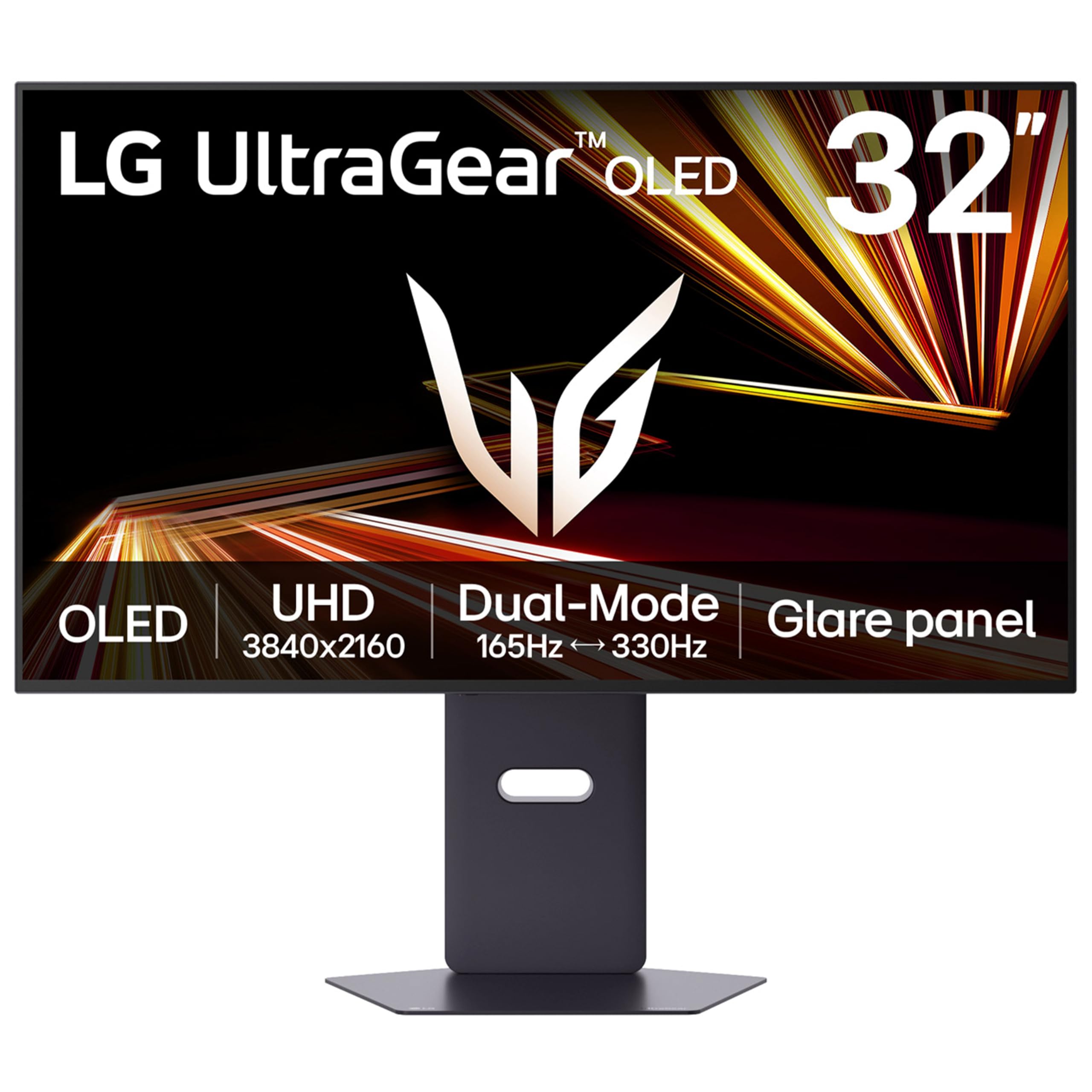 LG LG UltraGear OLED GX8 Gaming Monitor 32GX850A-B, 4K UHD, 32 inch Glare panel, Dual mode 165Hz - 330Hz, 0.03ms, HDR 400 True Blac