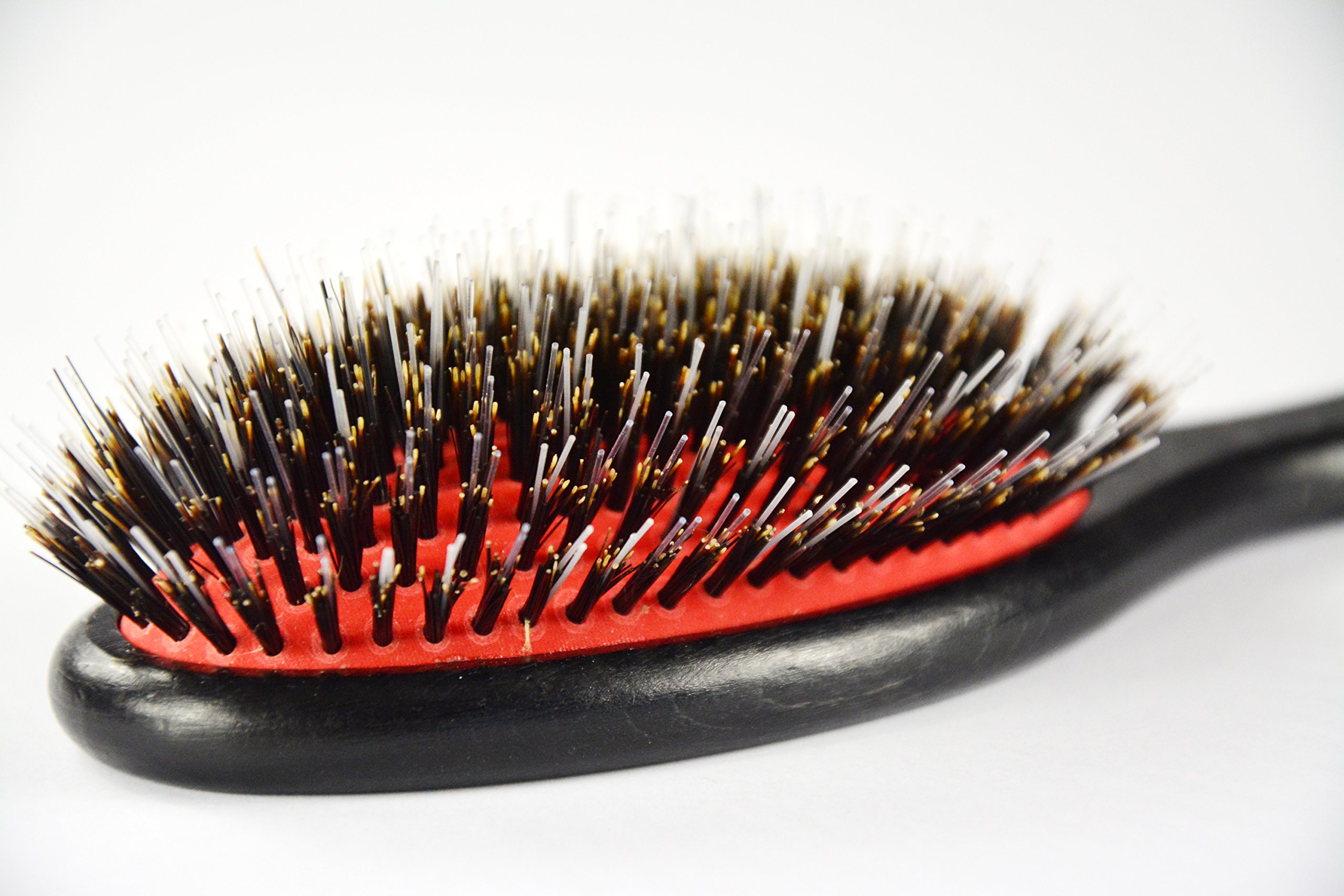 Cushion brush 11 rows mix natural bristles und polyamide black handle FSC 100 Prozent, 1 Stück