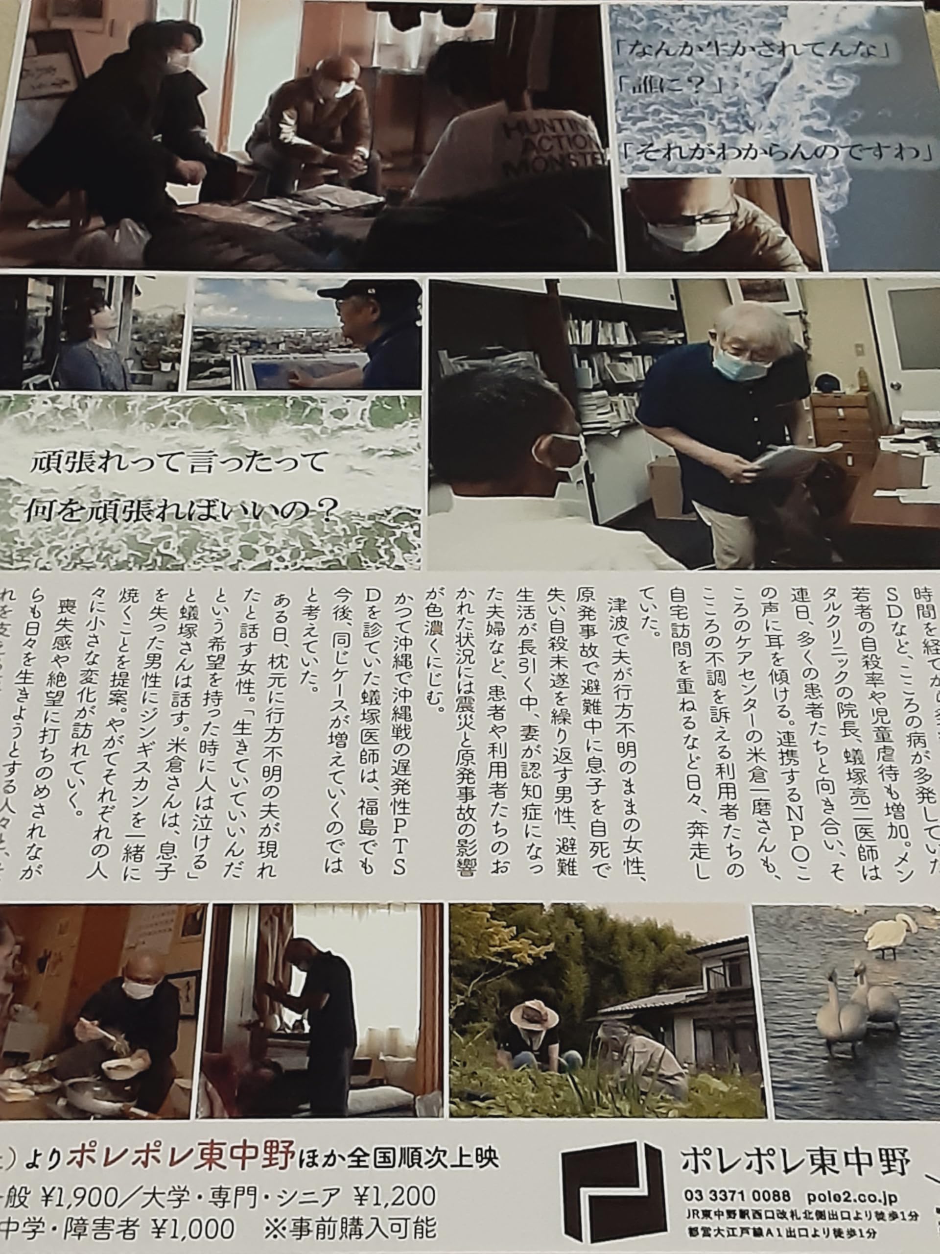 Amazon.co.jp: ドキュメンタリー映画チラシ「生きて、生きて、生きろ