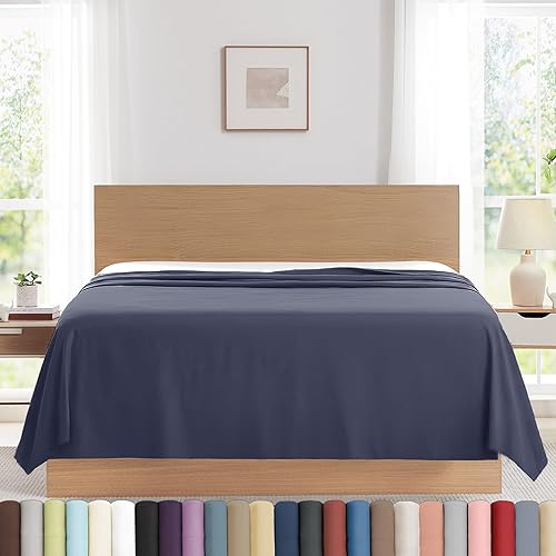 Vista 49 de Southshore Fine Living, Inc. Paquete de 2 sábanas encimeras de tamaño individual, sábanas blancas de 66 x 96 pulgadas, sábana superior individual