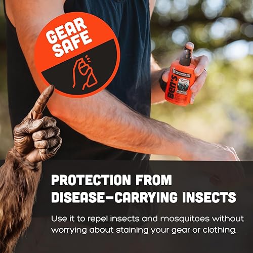 Miniatura 5 de Ben's Adventure Formula - Repelente de garrapatas y mosquitos para hasta 12 horas de protección, 20% picaridina con bomba de aerosol, resistente al