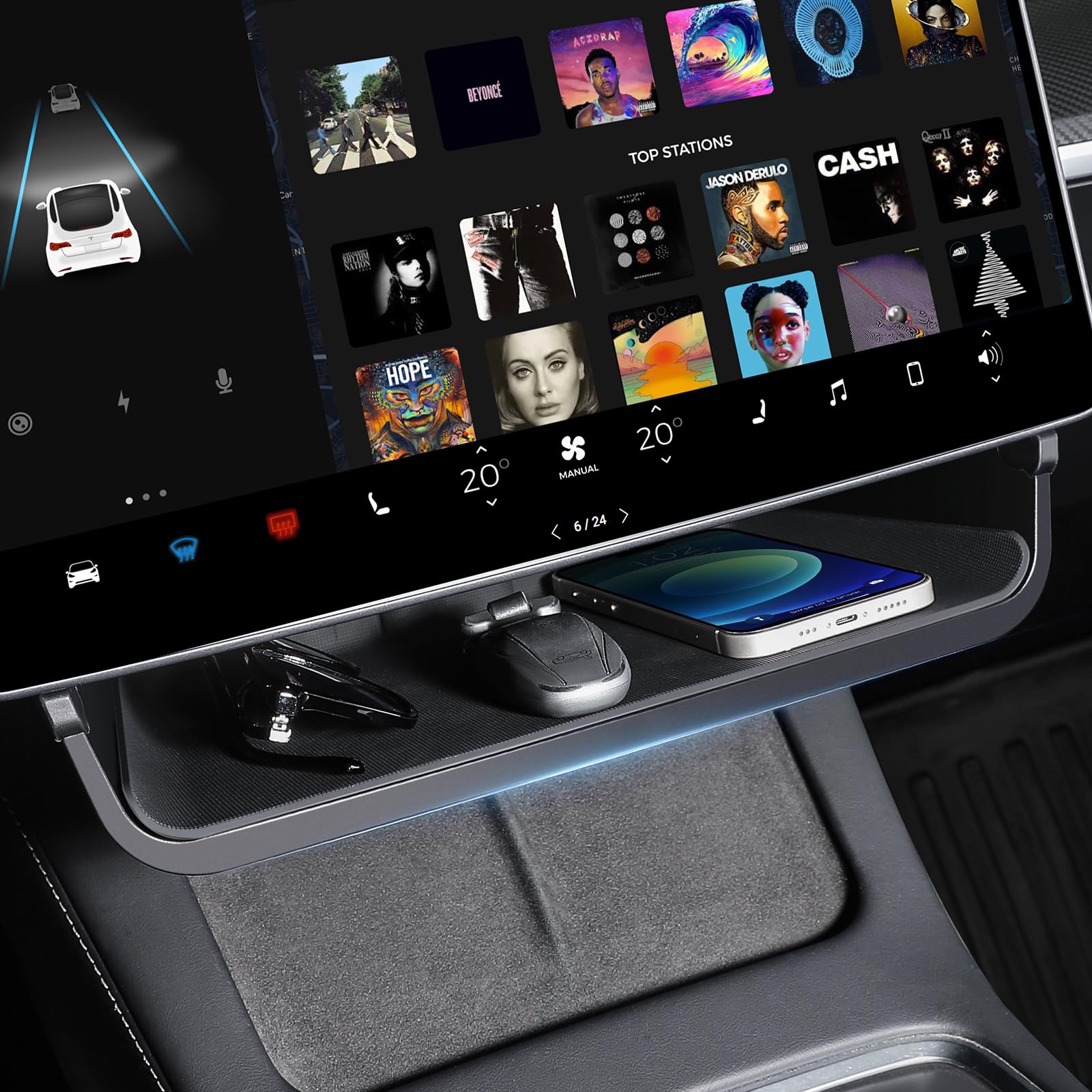 センターコンソールオーガナイザーストレージボックス電話ポケットシリコーンバッグサングラスホルダーカードコインケースセンターコンソール Amazon |  EVFIT Tesla Model 3 Model Y用アクセサリー センターコンソールオーガナイザー 収納ボックス アンダースクリーン ...