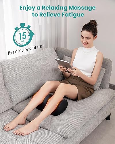 Miniatura 4 de Nekteck Masajeador de cuello y espalda y masajeador de pies Shiatsu con calor FM12