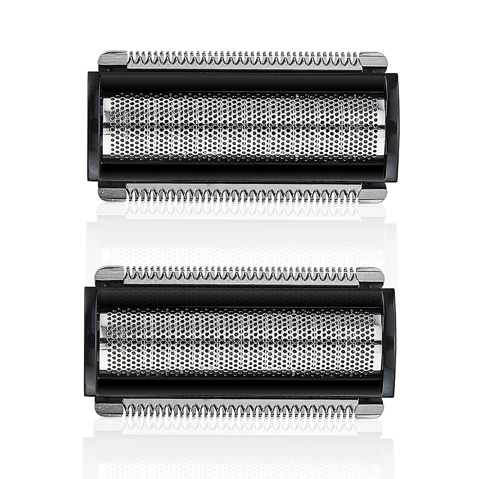 2 cuchillas de repuesto compatibles con MANSCAPED The Lawn Mower 5.0 Ultra Body Hair Trimmer Cuchillas de aluminio para cabezales de afeitadora de bolas de hombre