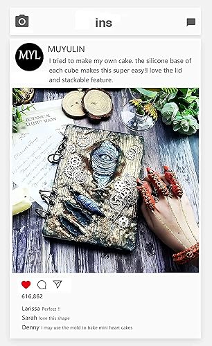 Miniatura 8 de Moldes de fondant de dragón (paquete de 3), molde de silicona con ojos de dragón y garras de dinosaurio, para hornear pasteles de Navidad con