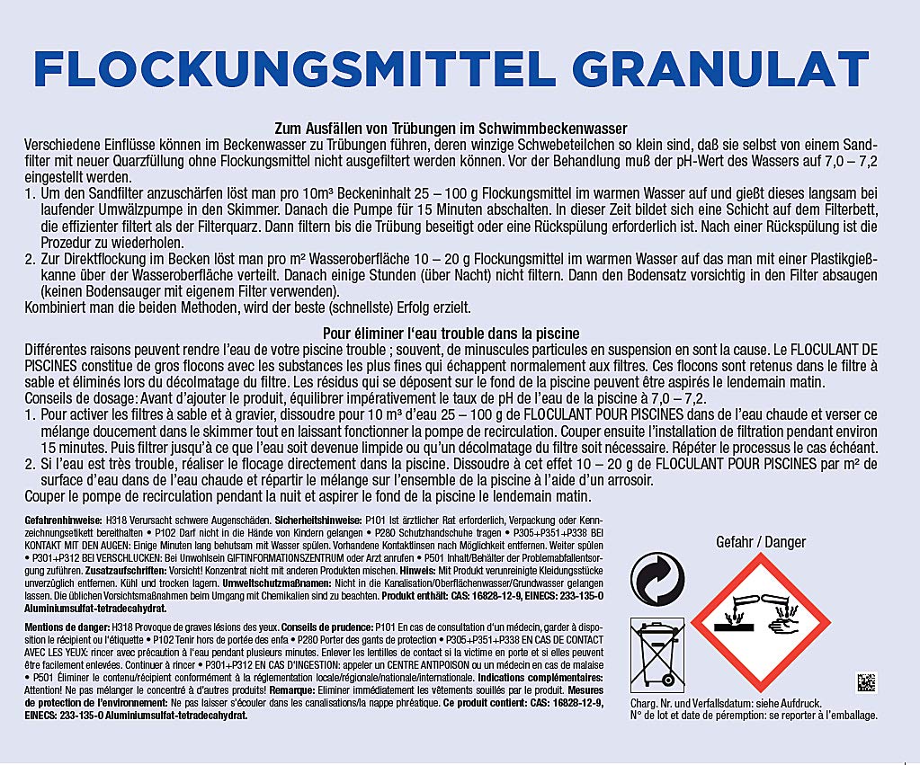 Seerose Flockungsmittel 3 kg