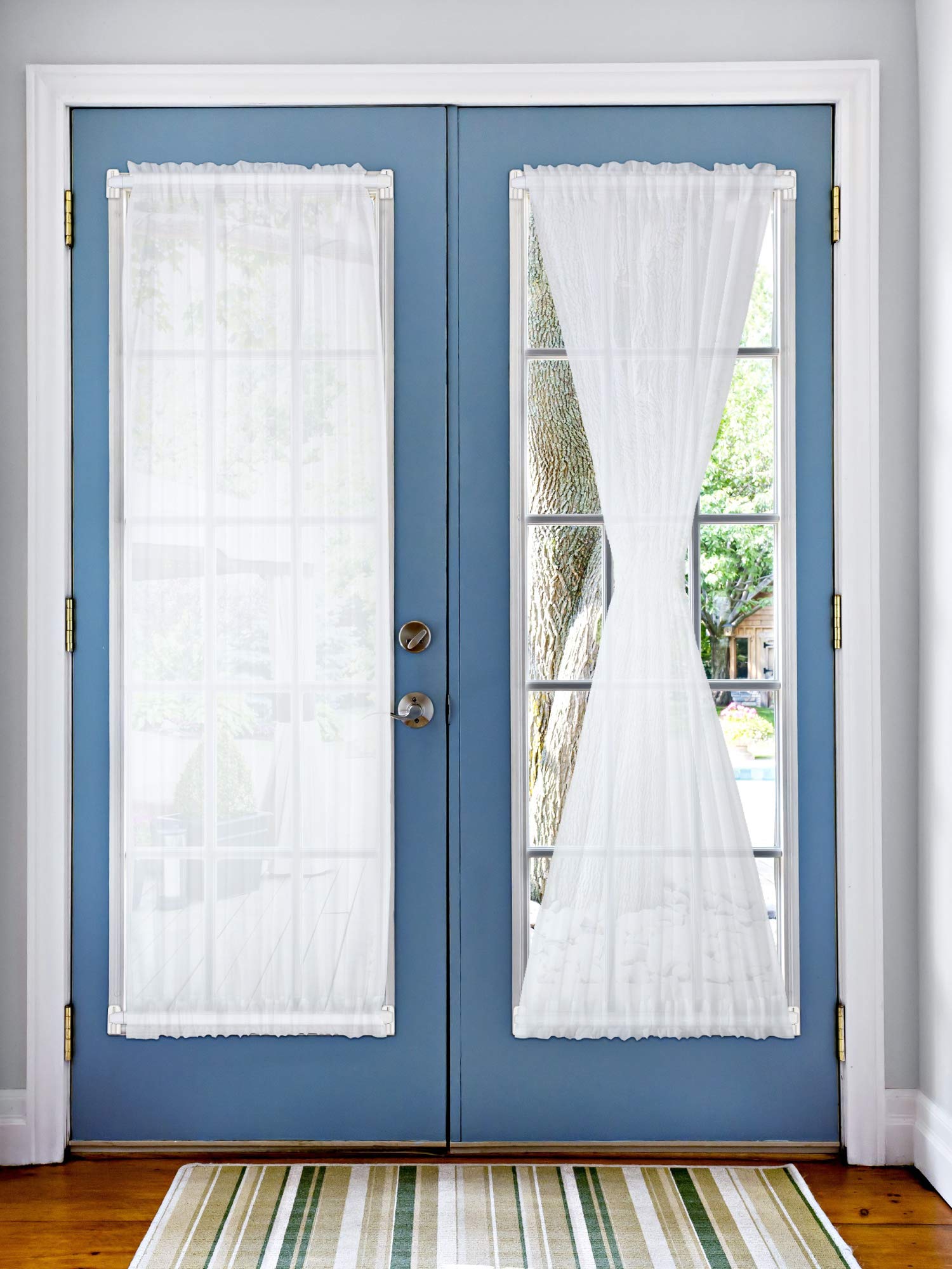 Tatuo 1 Set 2 Panel French Door Curtain Half Door | Desertcart Seychelles, image size:1500x2000