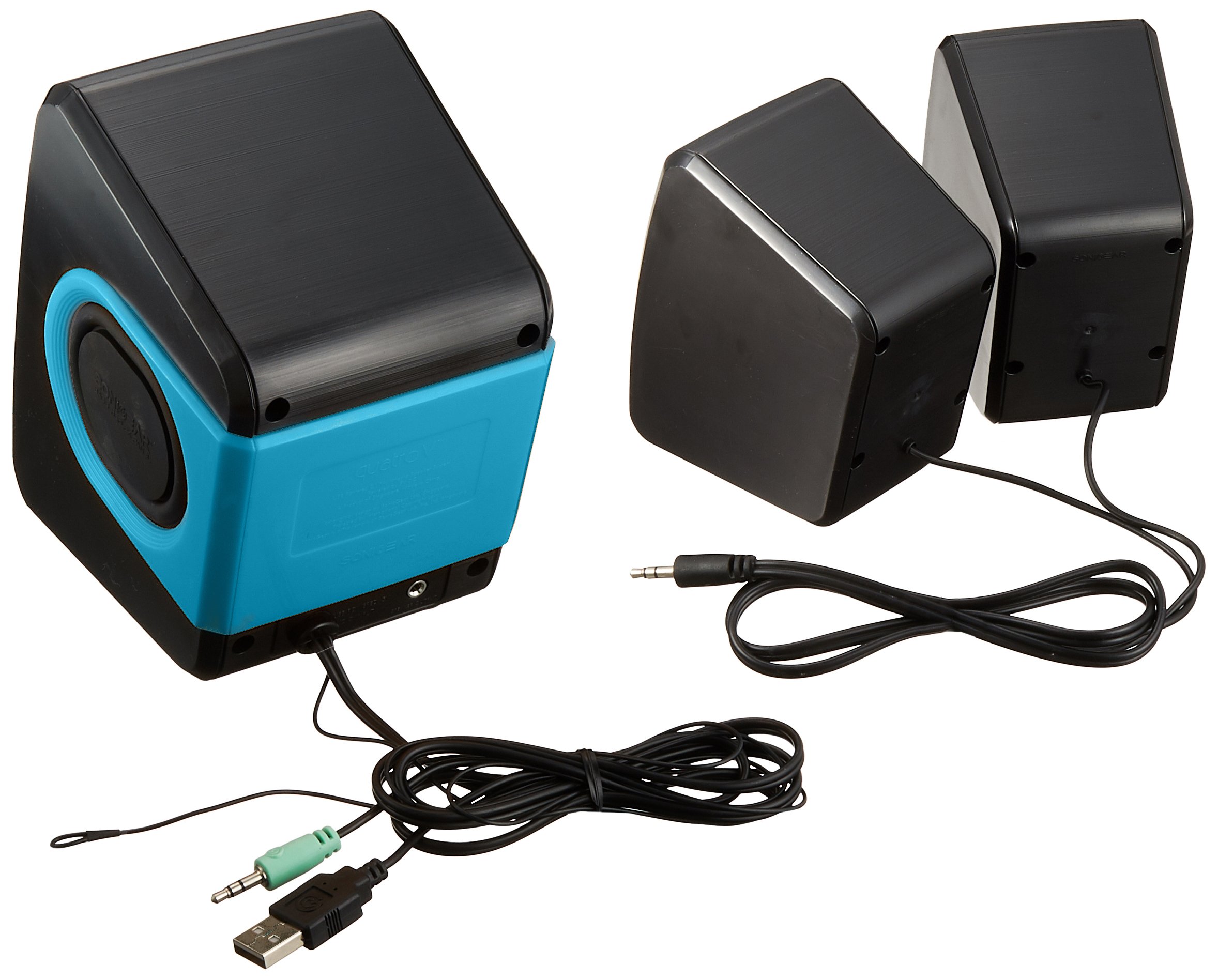 Sonic Gear Quatro-V-B-TURQUILA Speakers with Remote Control