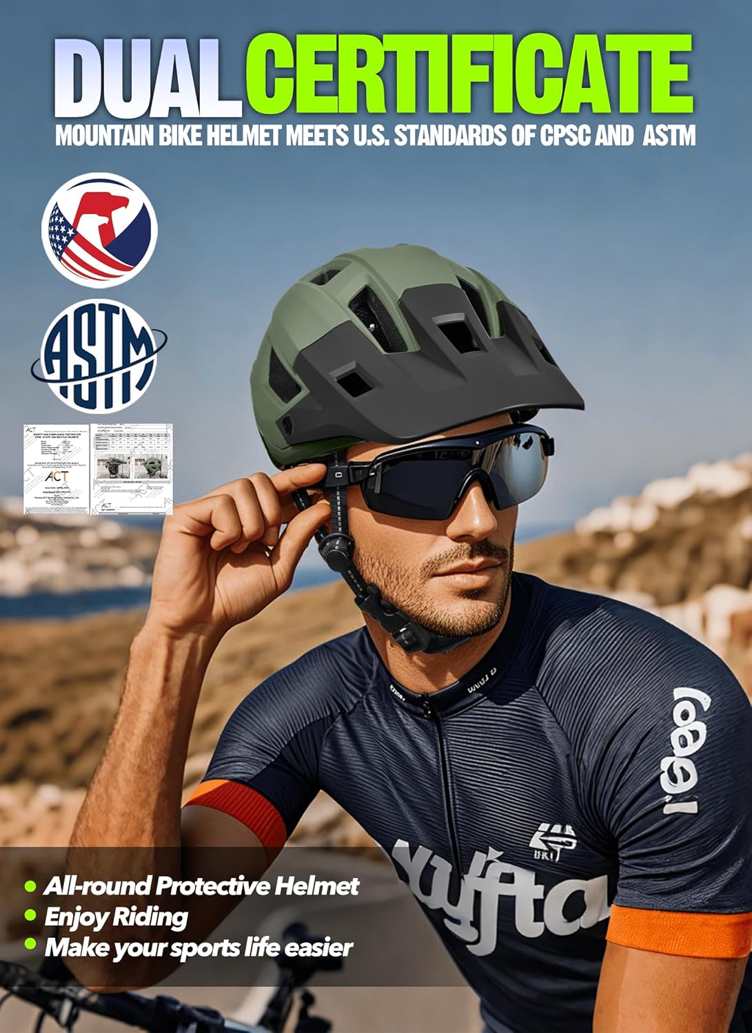 Bike Helmet Adult Men and Women Lightweight Impact Protection for Youth Bicycle Helmet Skateboarding & Rollerblading
