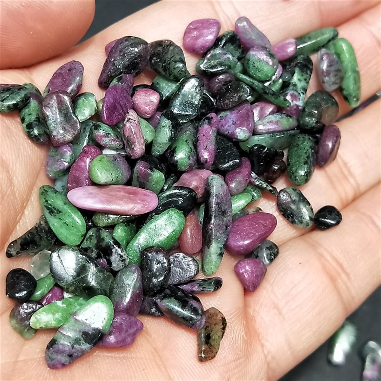 100g Piedra epidota Natural Grava de Cristal espécimen de Cuarzo Colorido pecera decoración de jardín yuebang